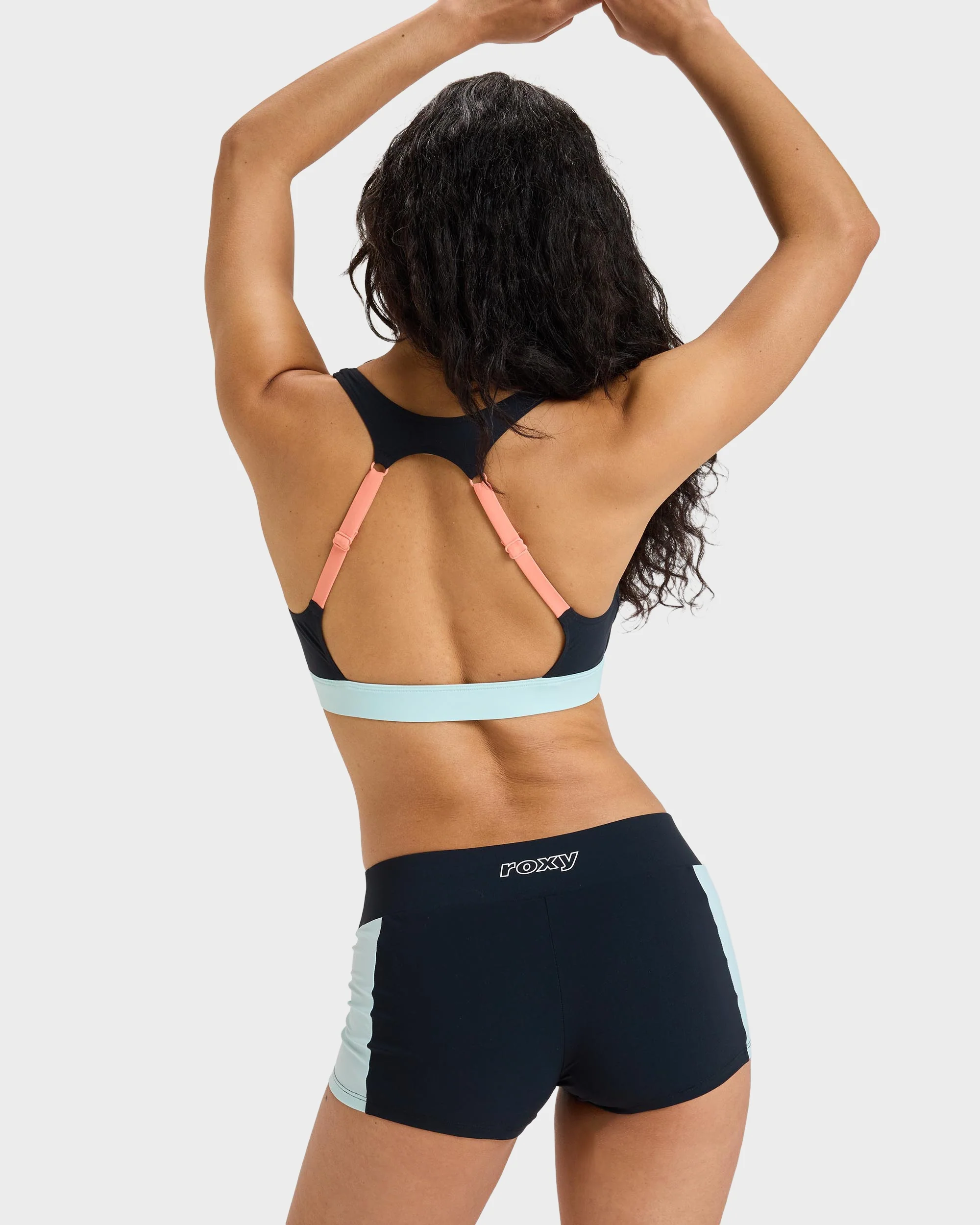 Womens Roxy Active Colorblock Shorty Bikini Bottom - Image 4
