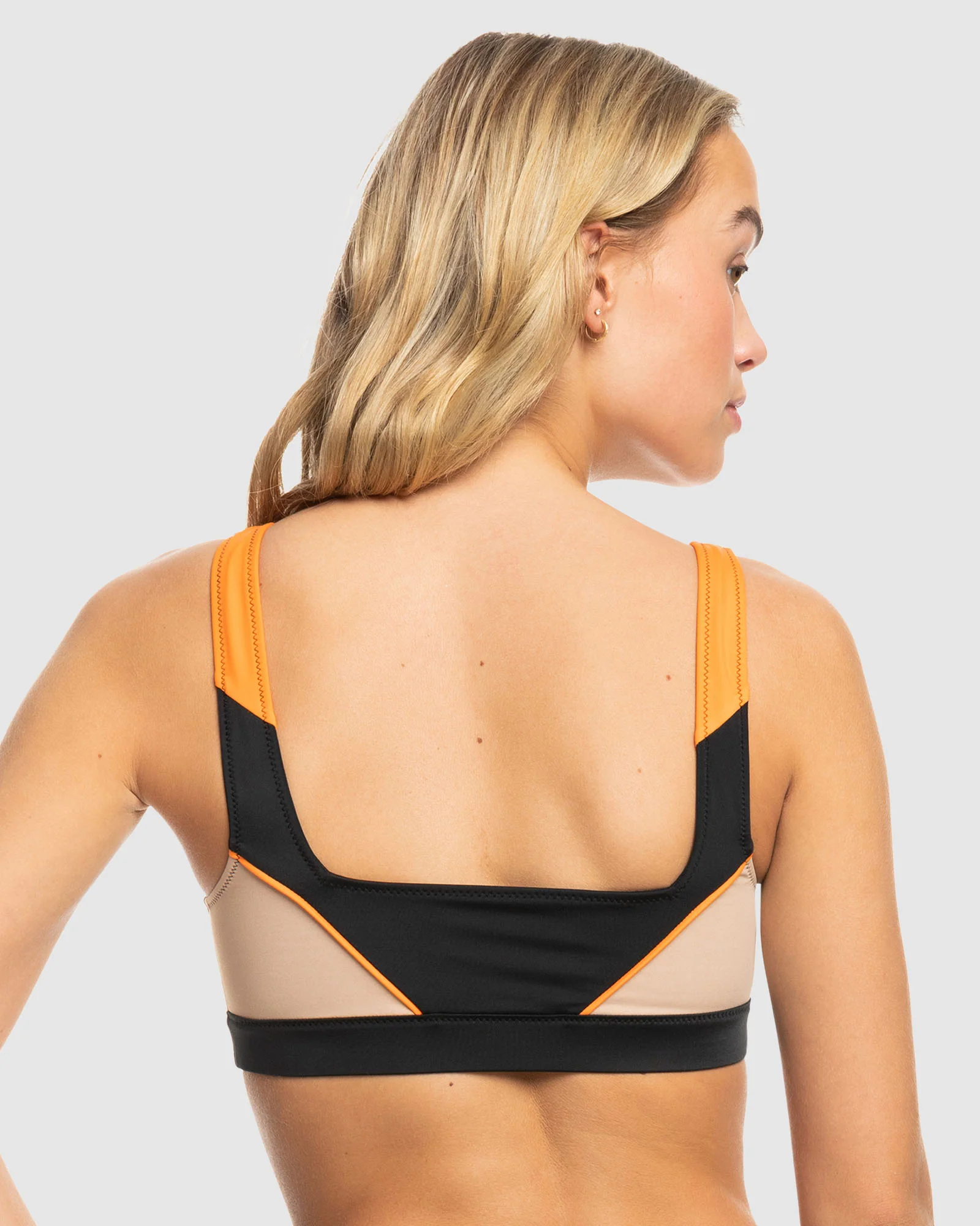 Womens Roxy Active Colorblock Top Bikini Top - Image 2
