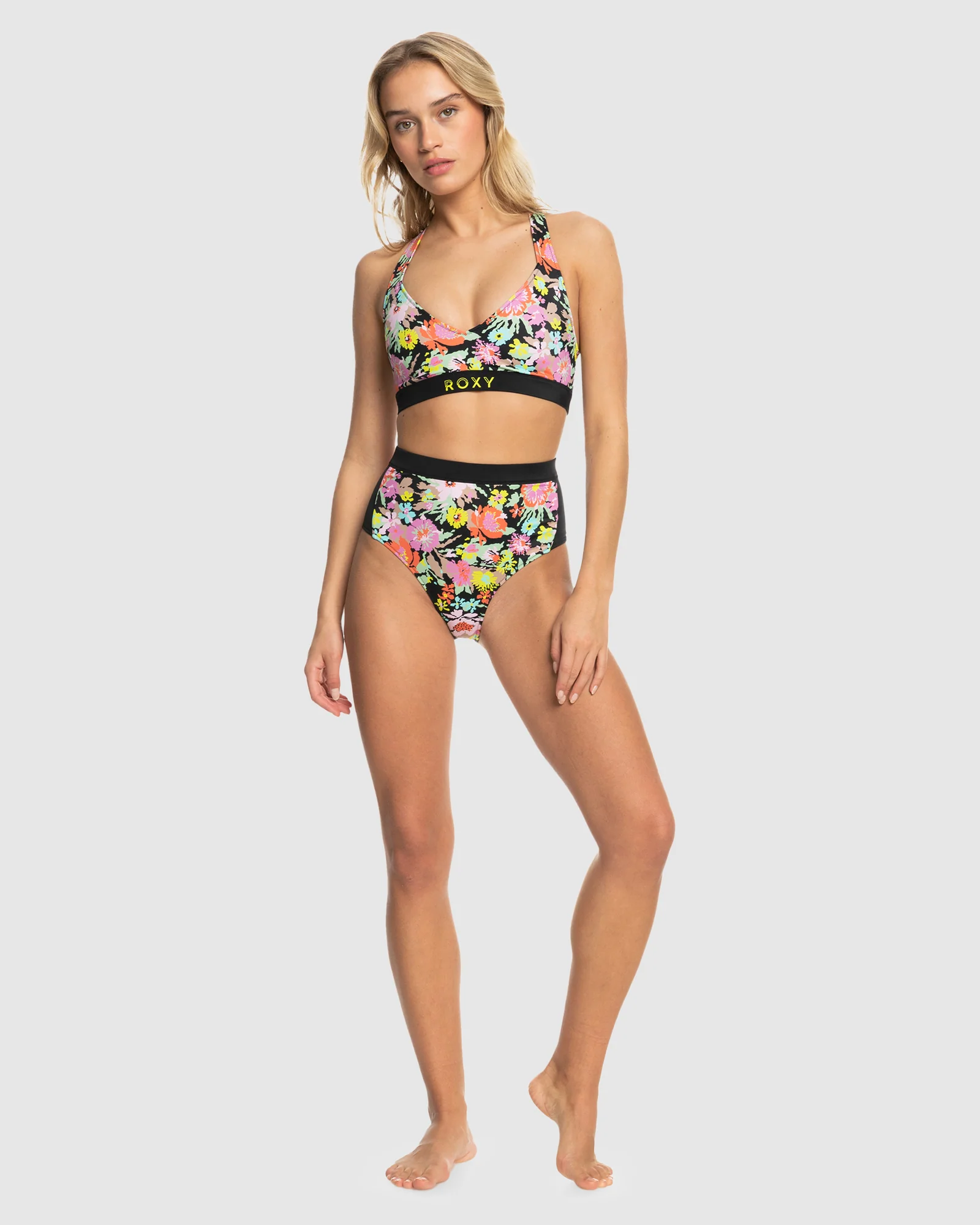 Womens Roxy Active High Waist Mod Bikini Bottom - Image 5