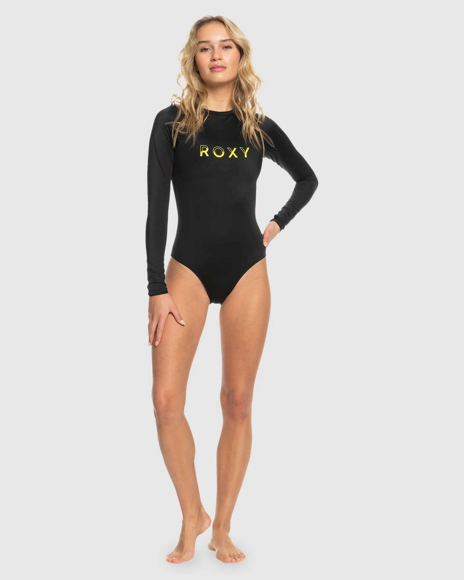 Womens Roxy Active Long Sleeve One Piece Swimsuit - Image 5