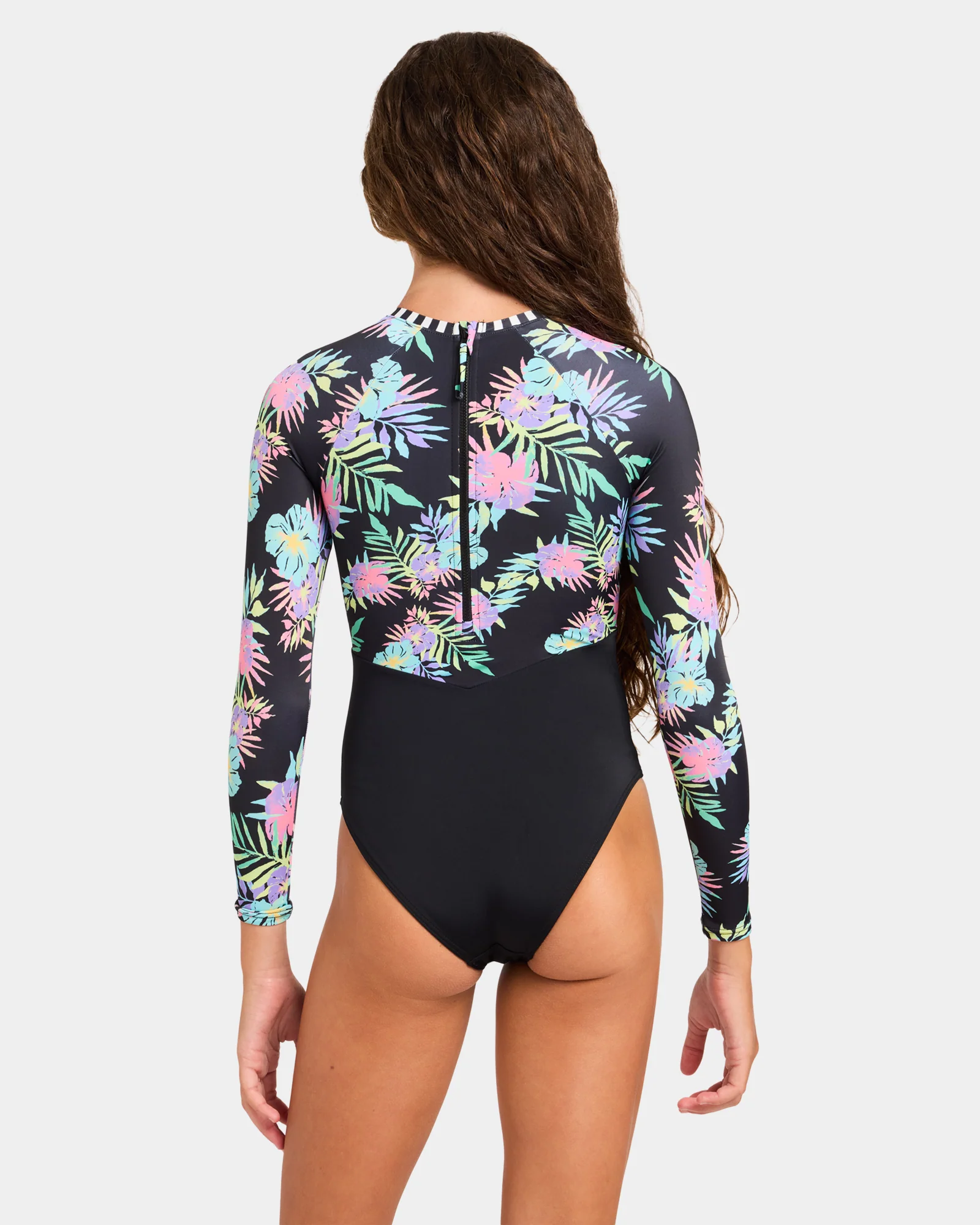Girls 6-16 Roxy Active RG Onesie Rash Vest - Image 2