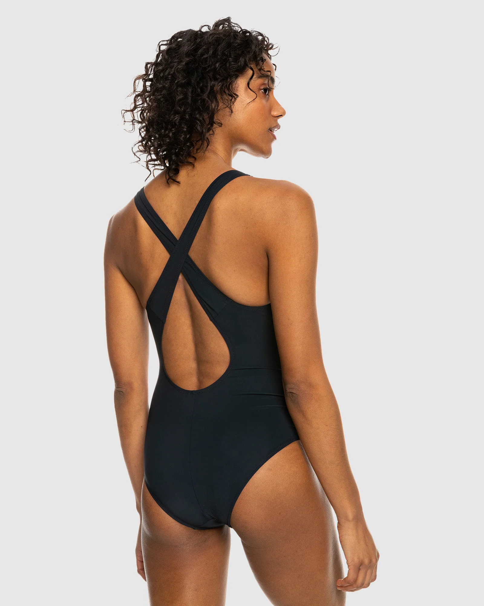 Womens Roxy Active Cross Back One Piece Swimsuit - Image 3