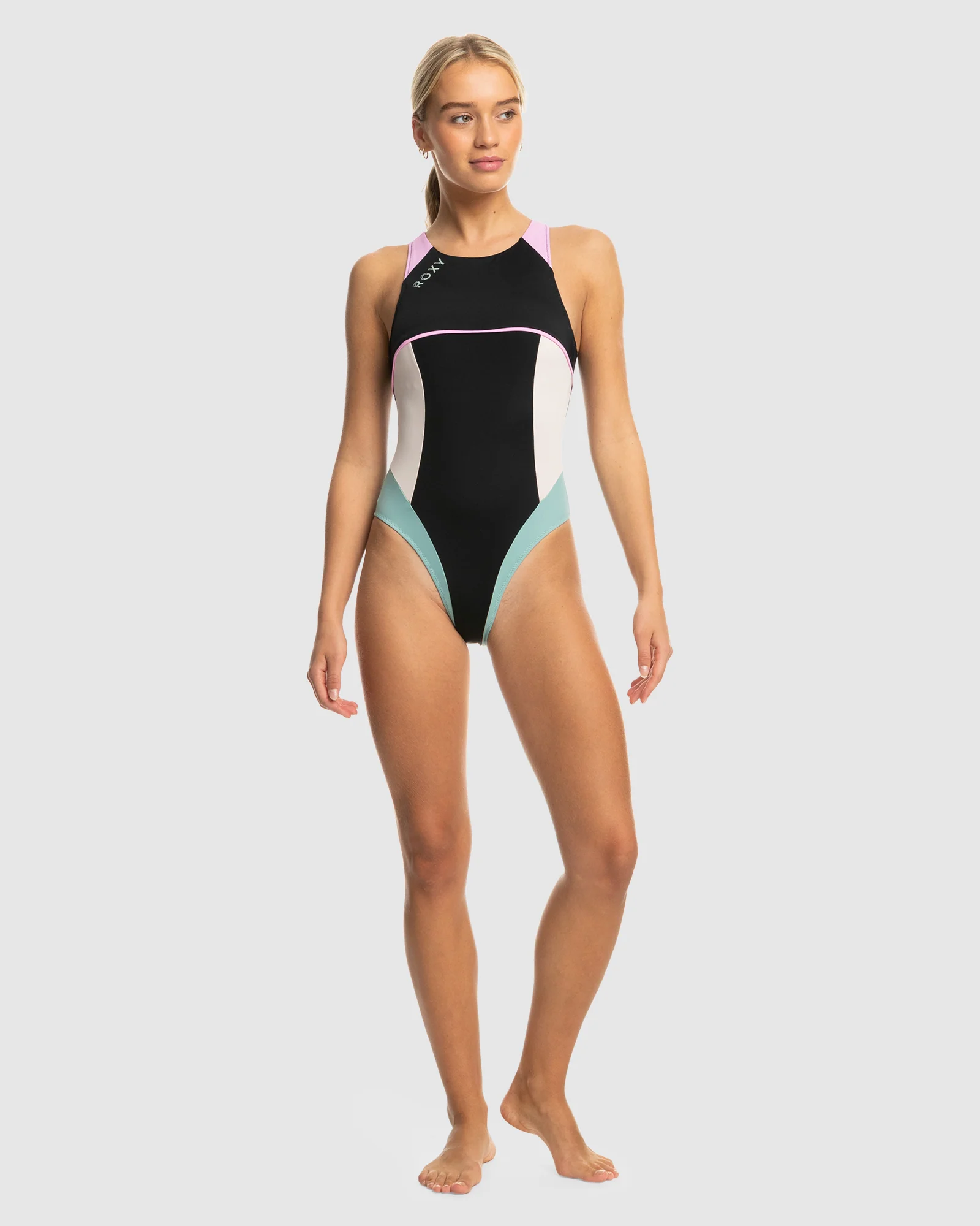 Womens Roxy Active Tech 1 Pce Sd One Piece Swimsuit - Image 5