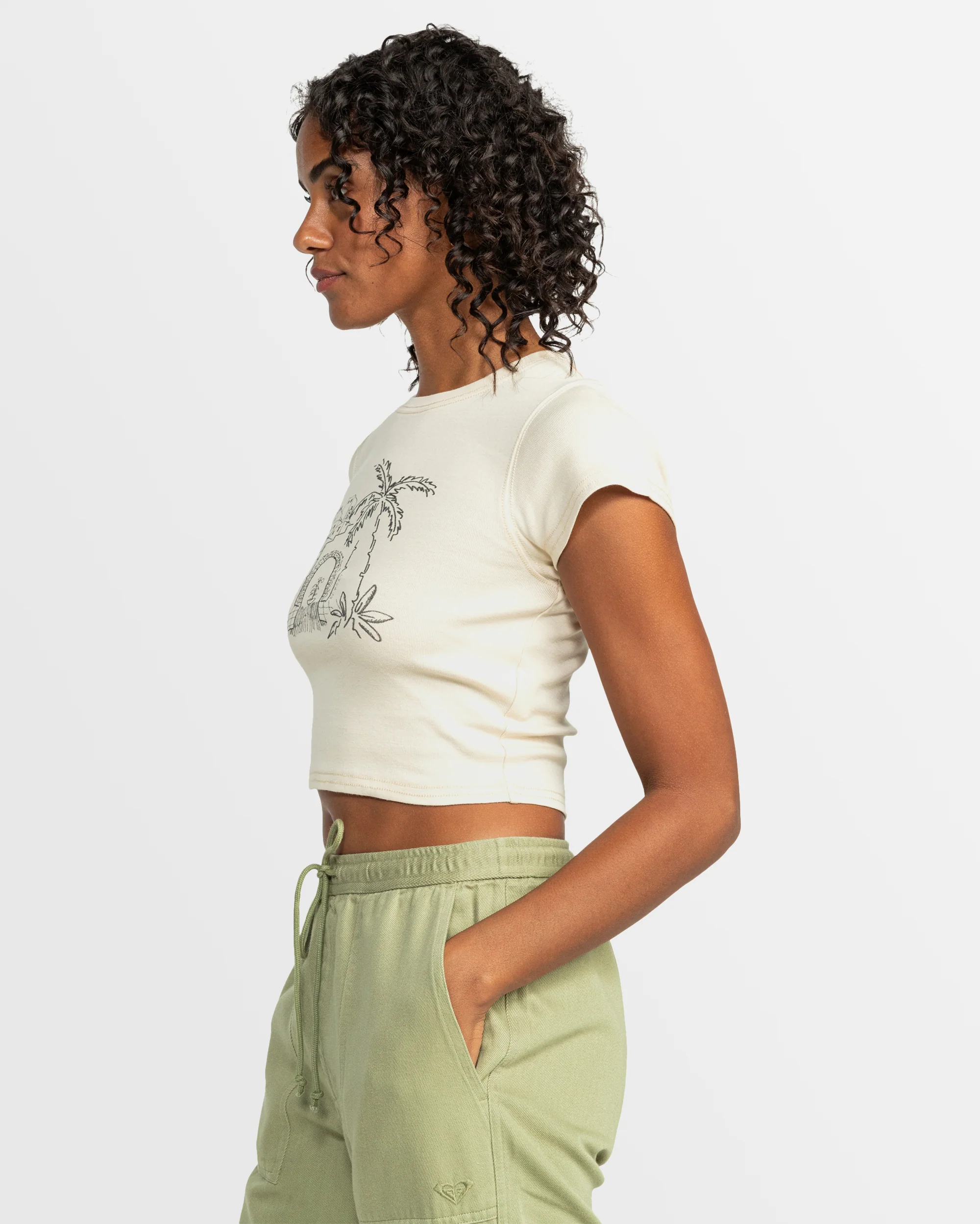 Womens Roxy All Day Short Sleeve T-Shirt - Image 2