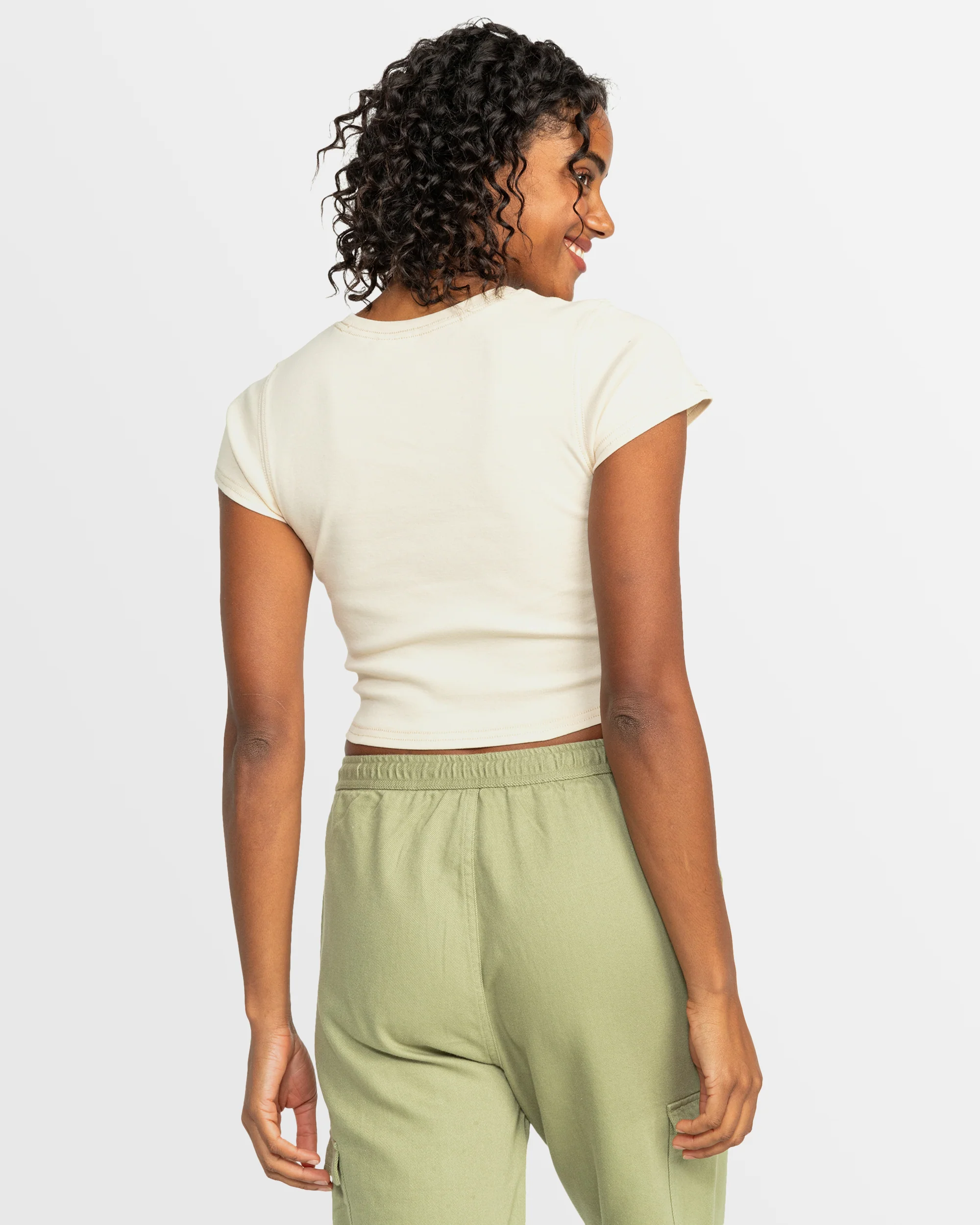 Womens Roxy All Day Short Sleeve T-Shirt - Image 3