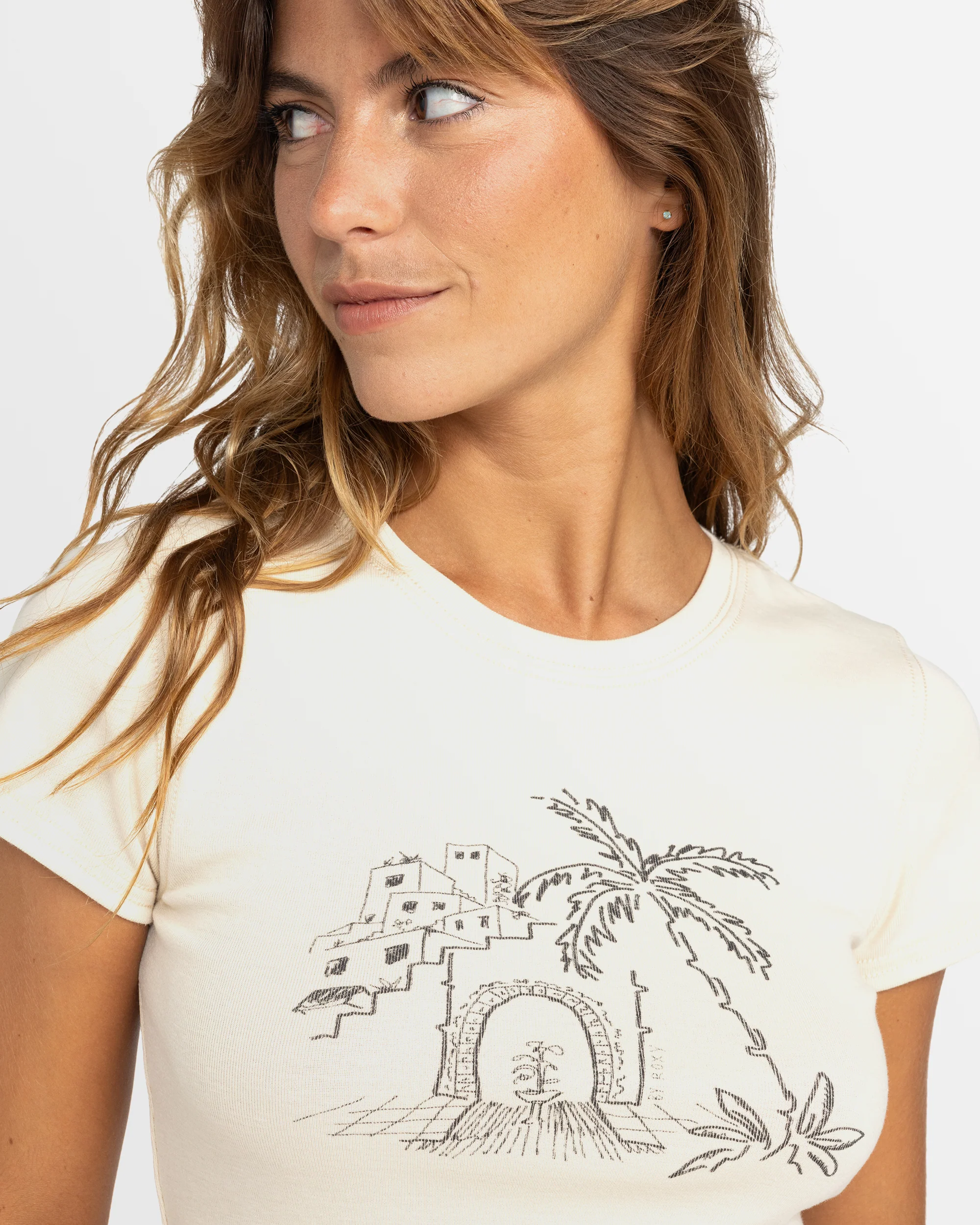 Womens Roxy All Day Short Sleeve T-Shirt - Image 4