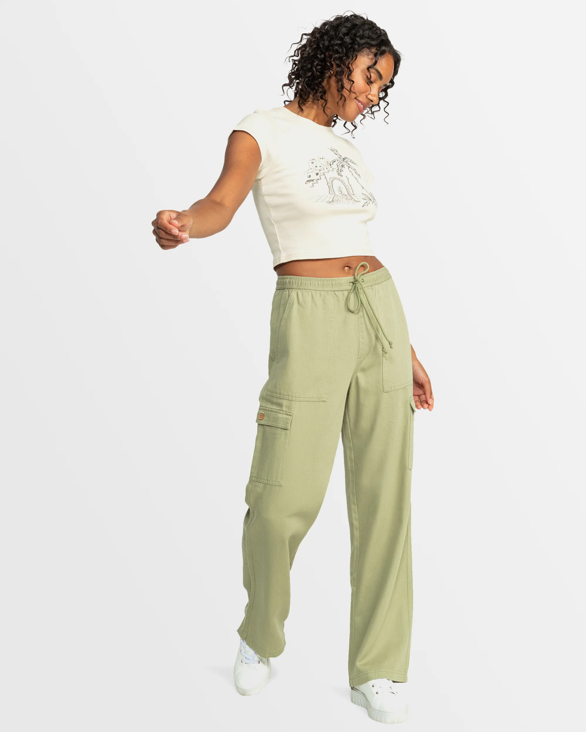 Womens Roxy All Day Short Sleeve T-Shirt - Image 5