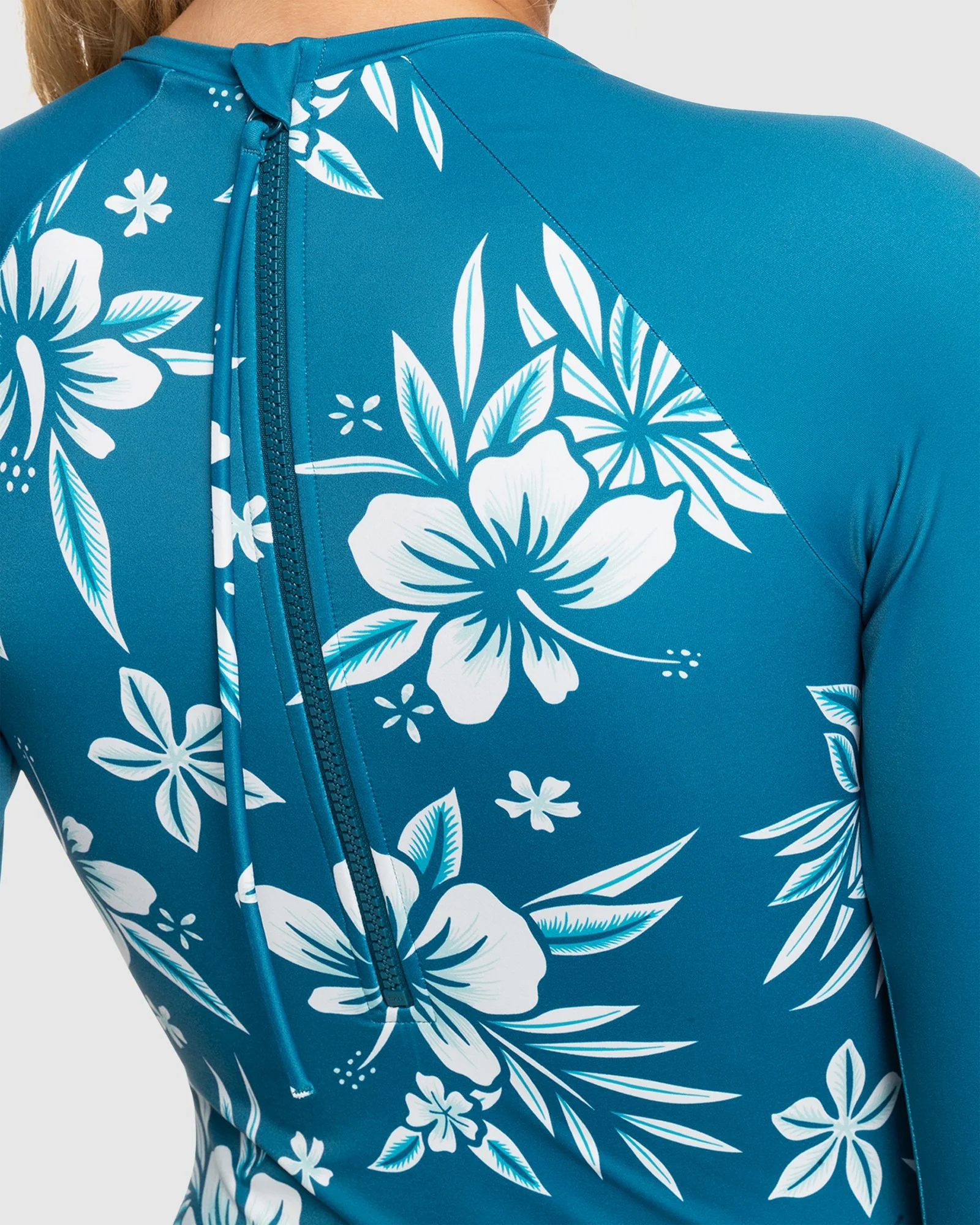 Womens Roxy Life All Day Aloha Rashguard - Image 4