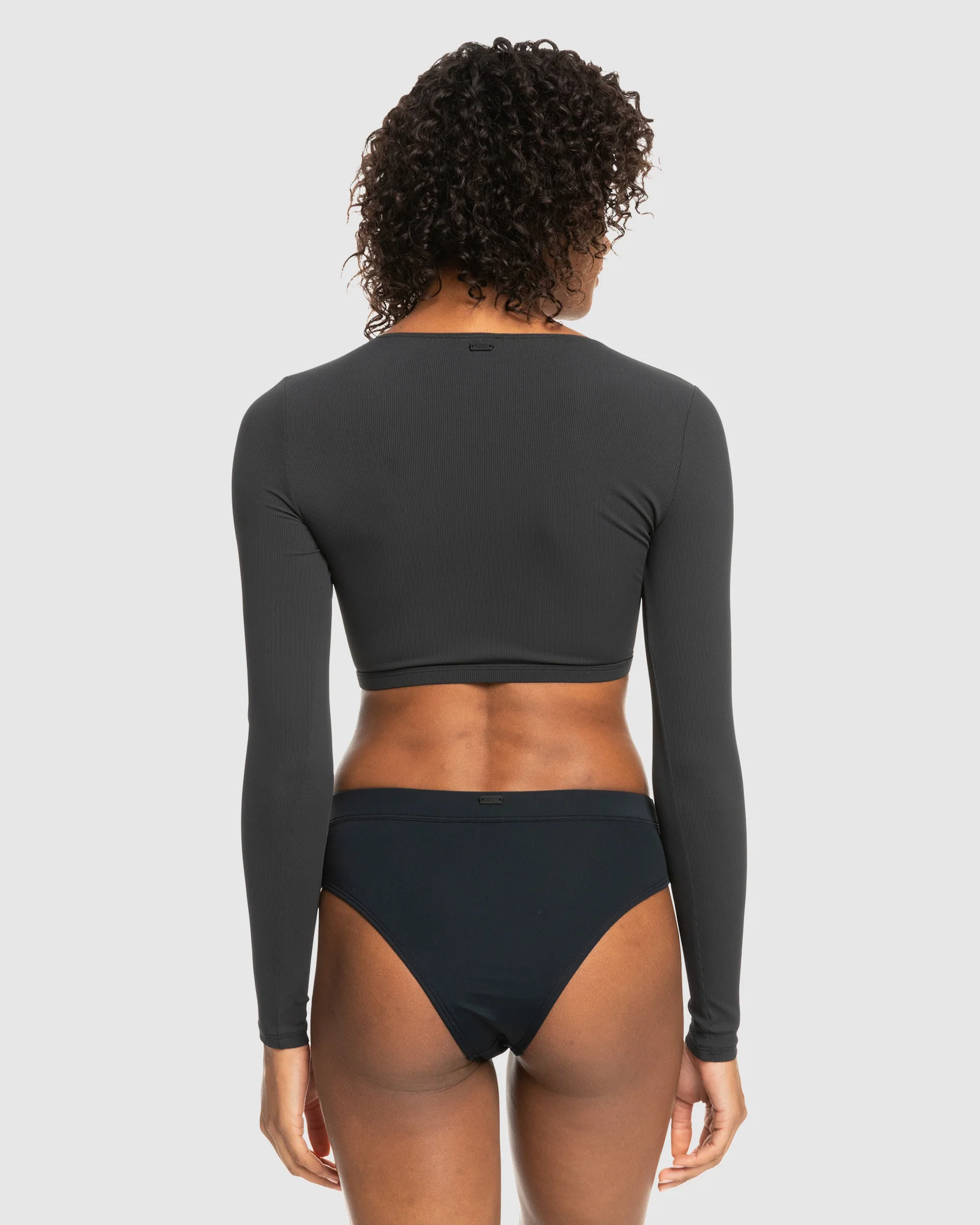 Womens Roxy Pro Nose Ride Crop Lycra Rashguard - Image 3