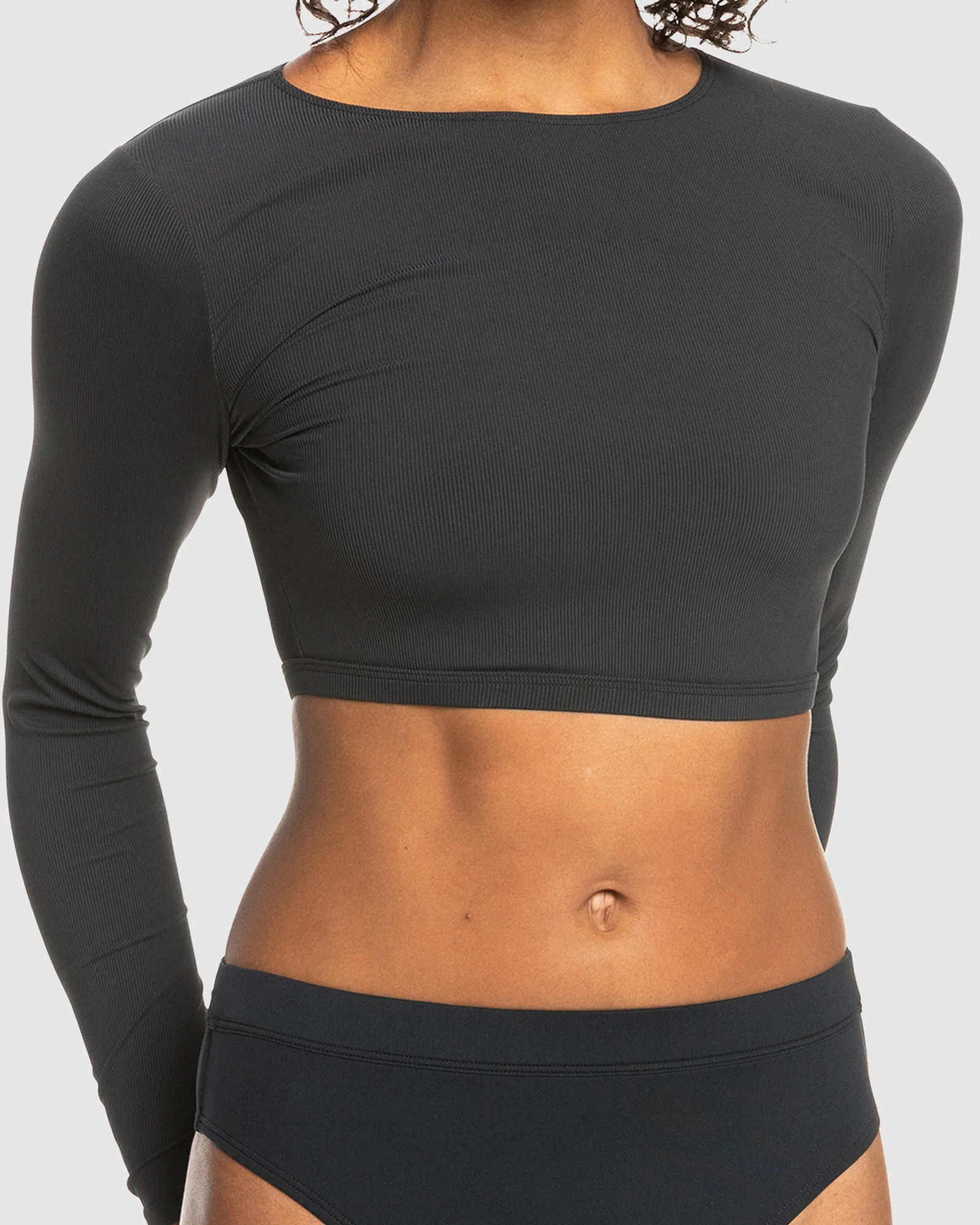 Womens Roxy Pro Nose Ride Crop Lycra Rashguard - Image 4