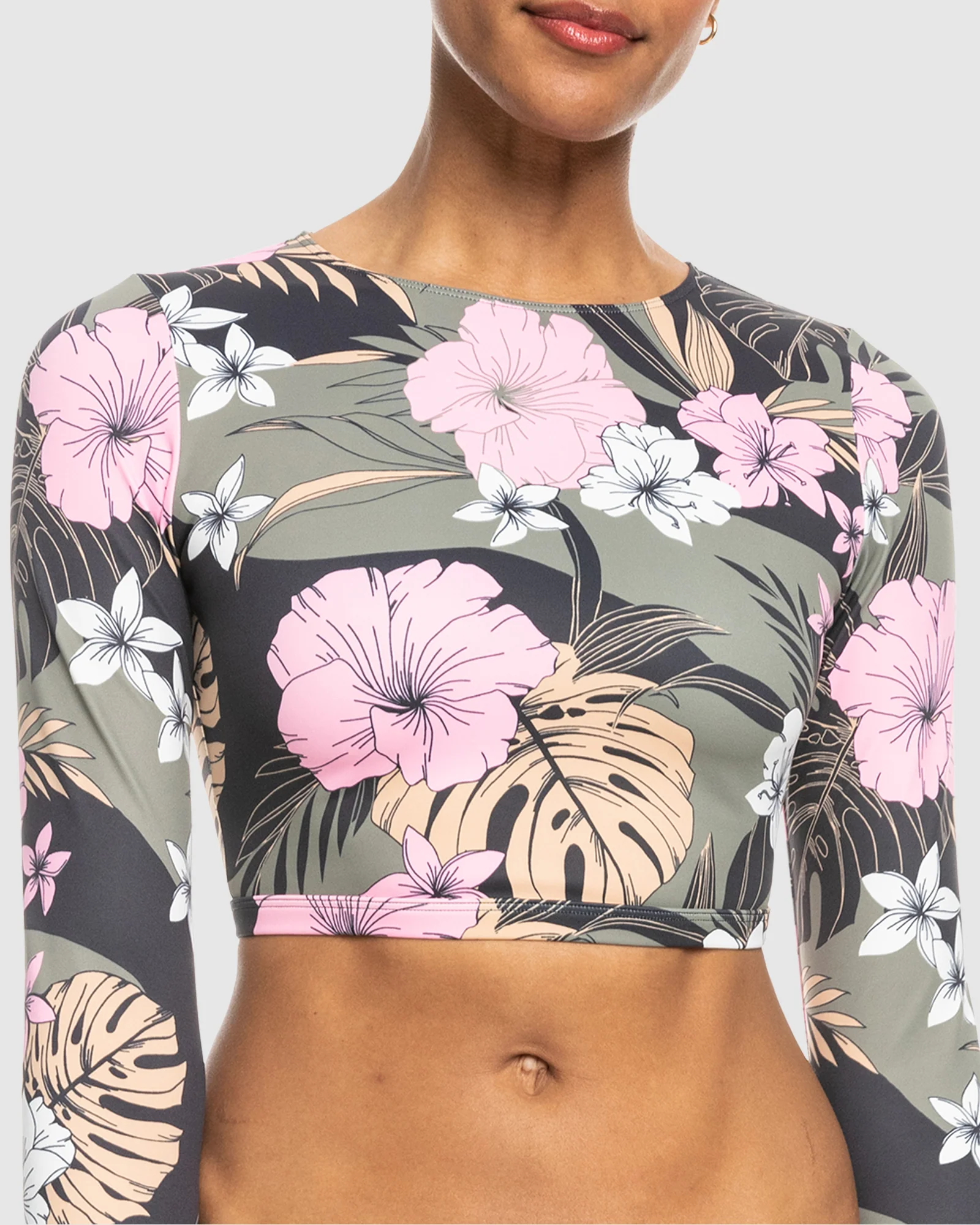 Womens Roxy Pro Nose Ride Long Sleeve Upf 50 Surf Top - Image 4