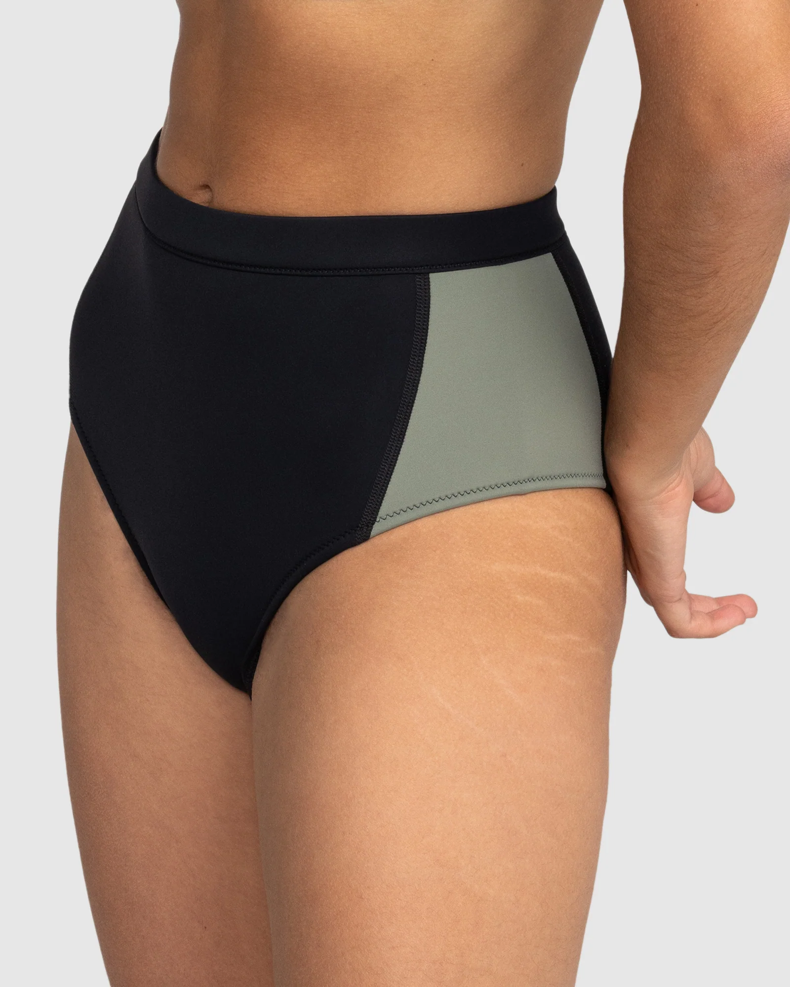 Womens Roxy Pro Wave High Waist Bikini Bottom - Image 2
