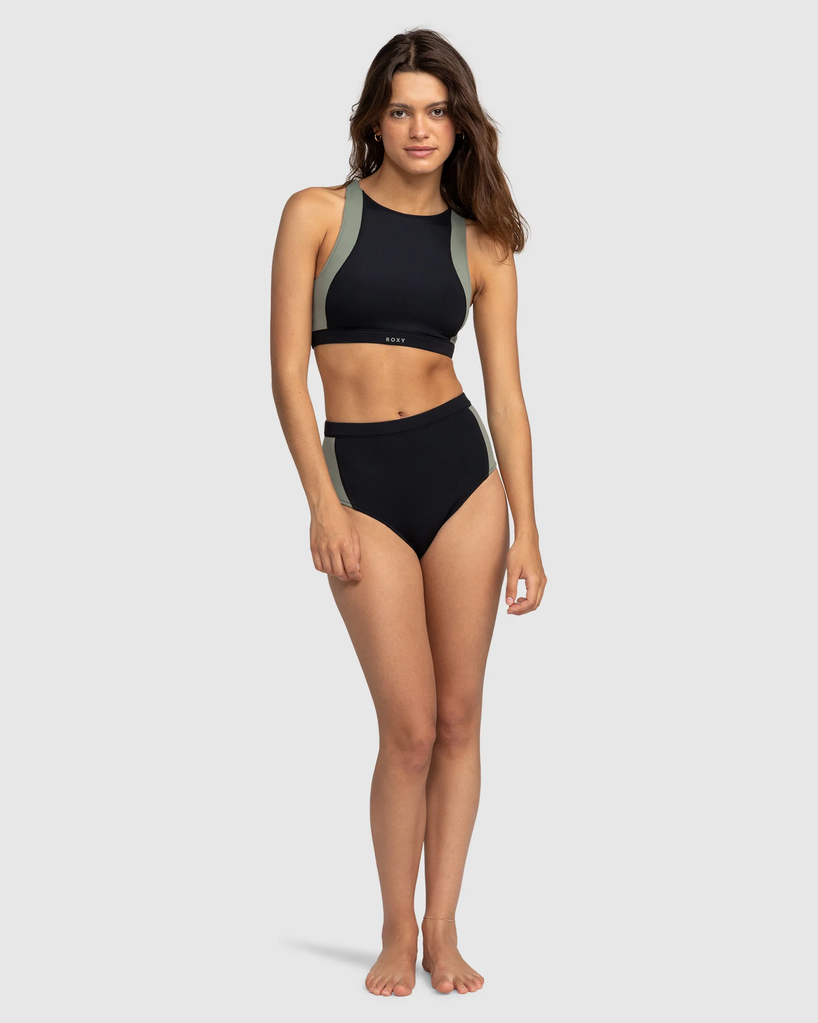 Womens Roxy Pro Wave High Waist Bikini Bottom - Image 4