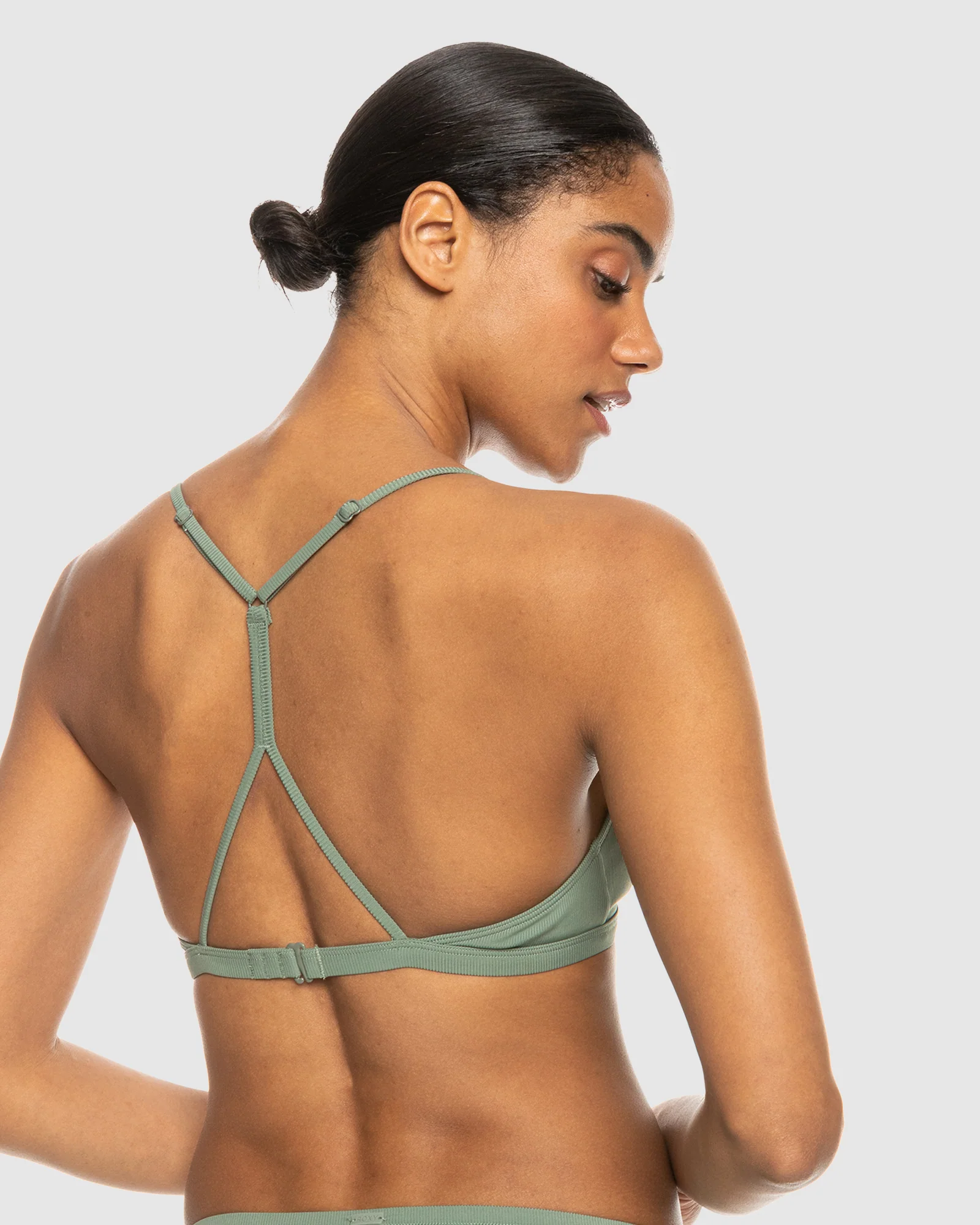 Womens Roxy Pro The Cut Back Triangle Bikini Top - Image 3