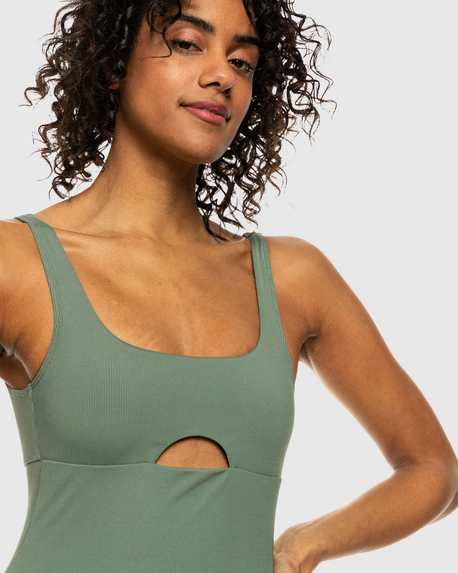 Womens Roxy Pro The Double Line One Piece Swimsuit - Image 4