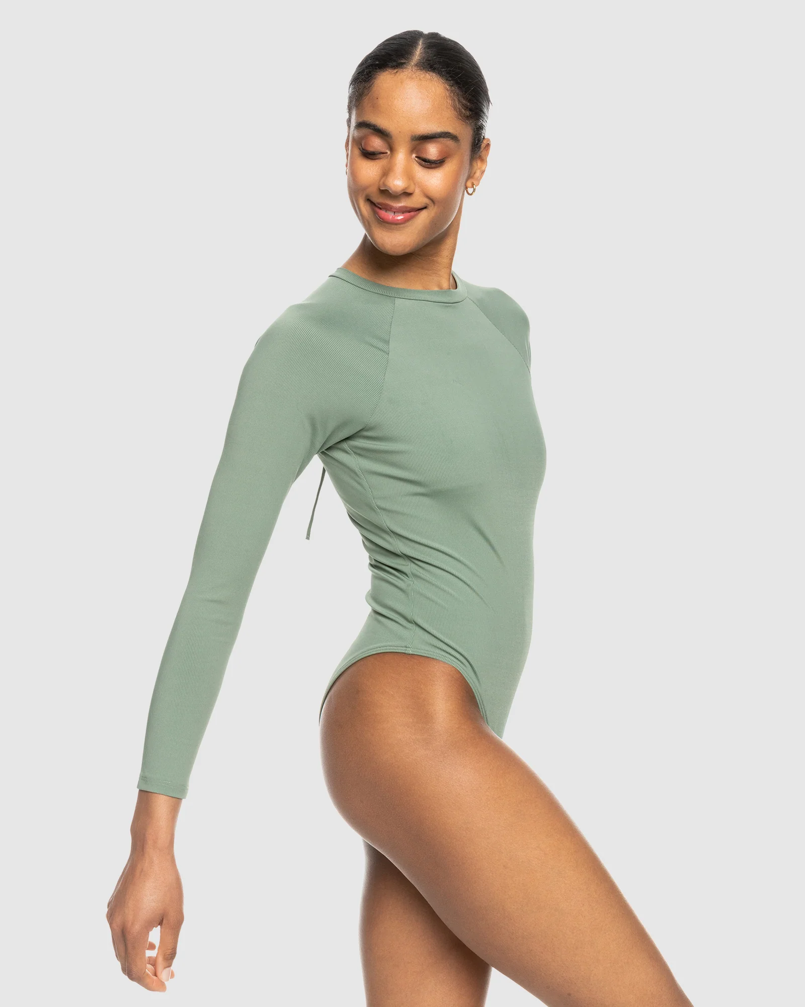 Womens Roxy Pro The Overhead Long Sleeve One Piece Swimsuit - Image 2