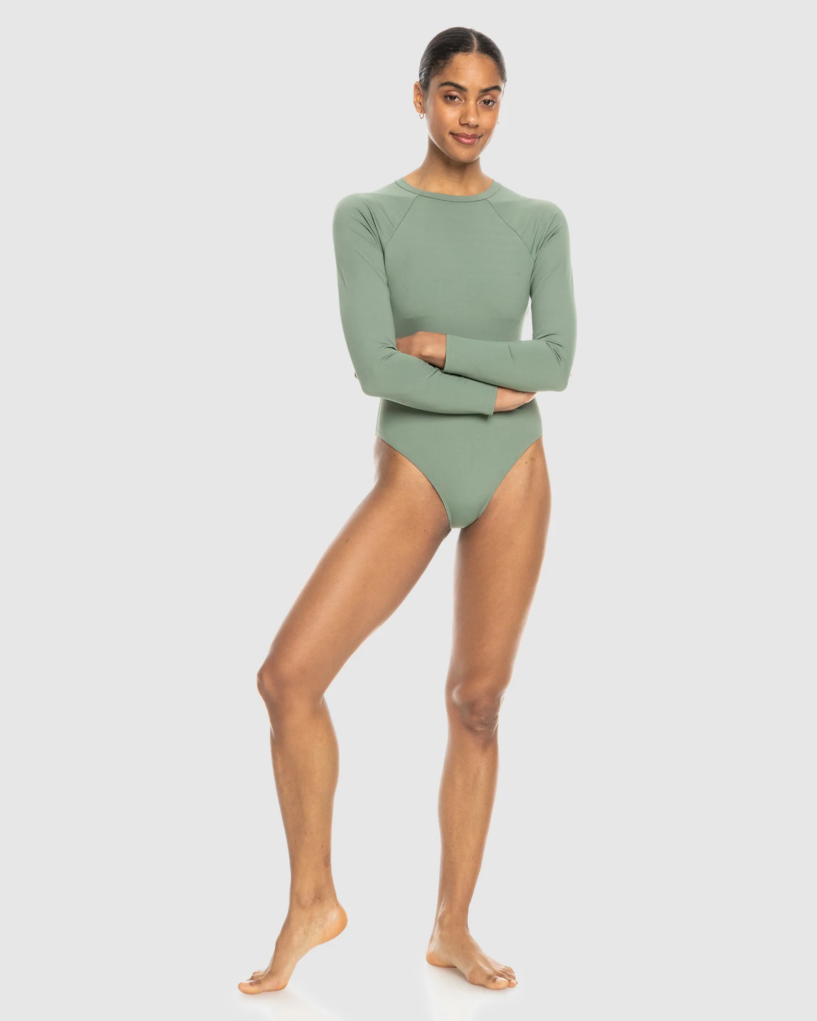 Womens Roxy Pro The Overhead Long Sleeve One Piece Swimsuit - Image 4