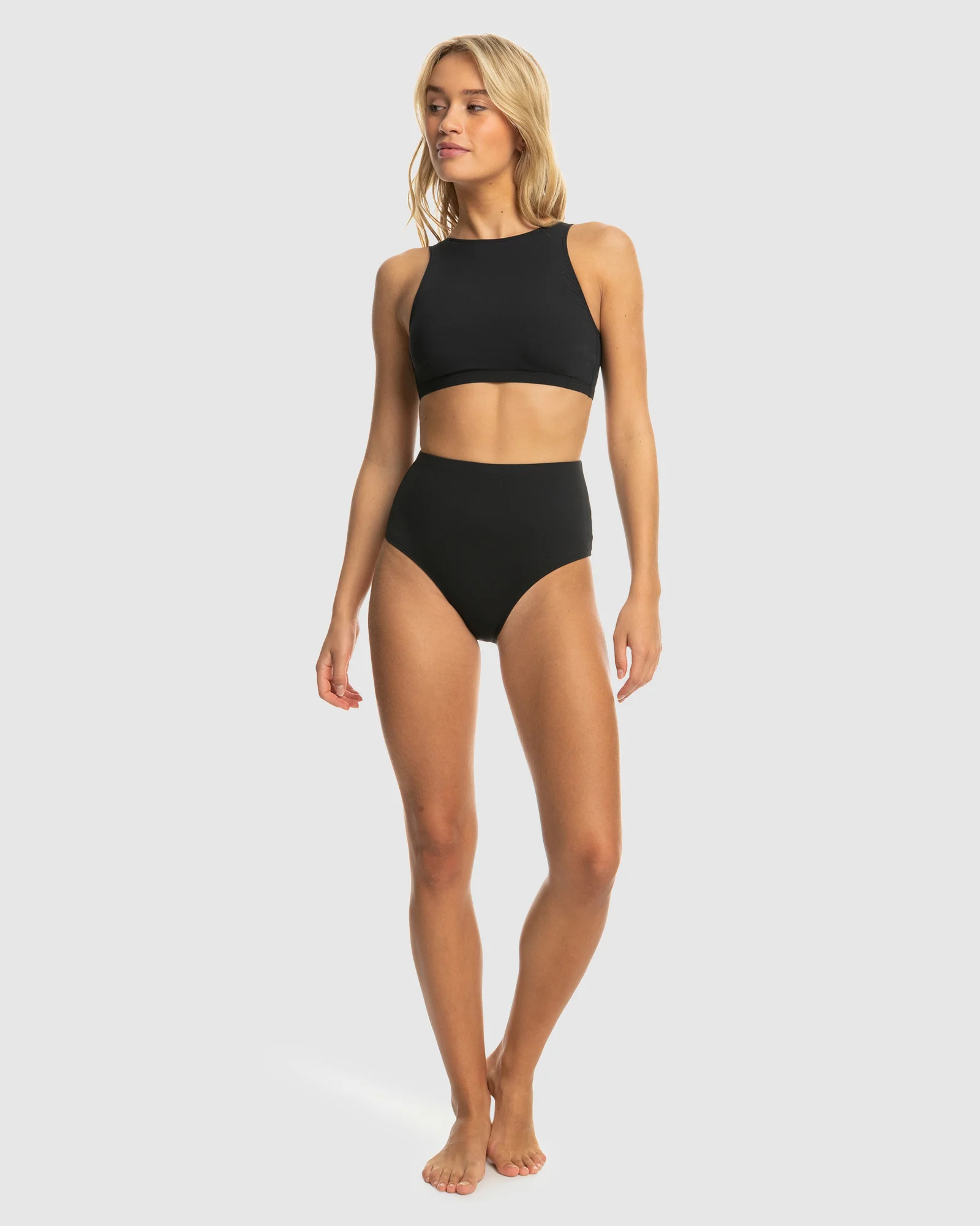 Womens Roxy Pro The Pop Up Crop Top - Image 5