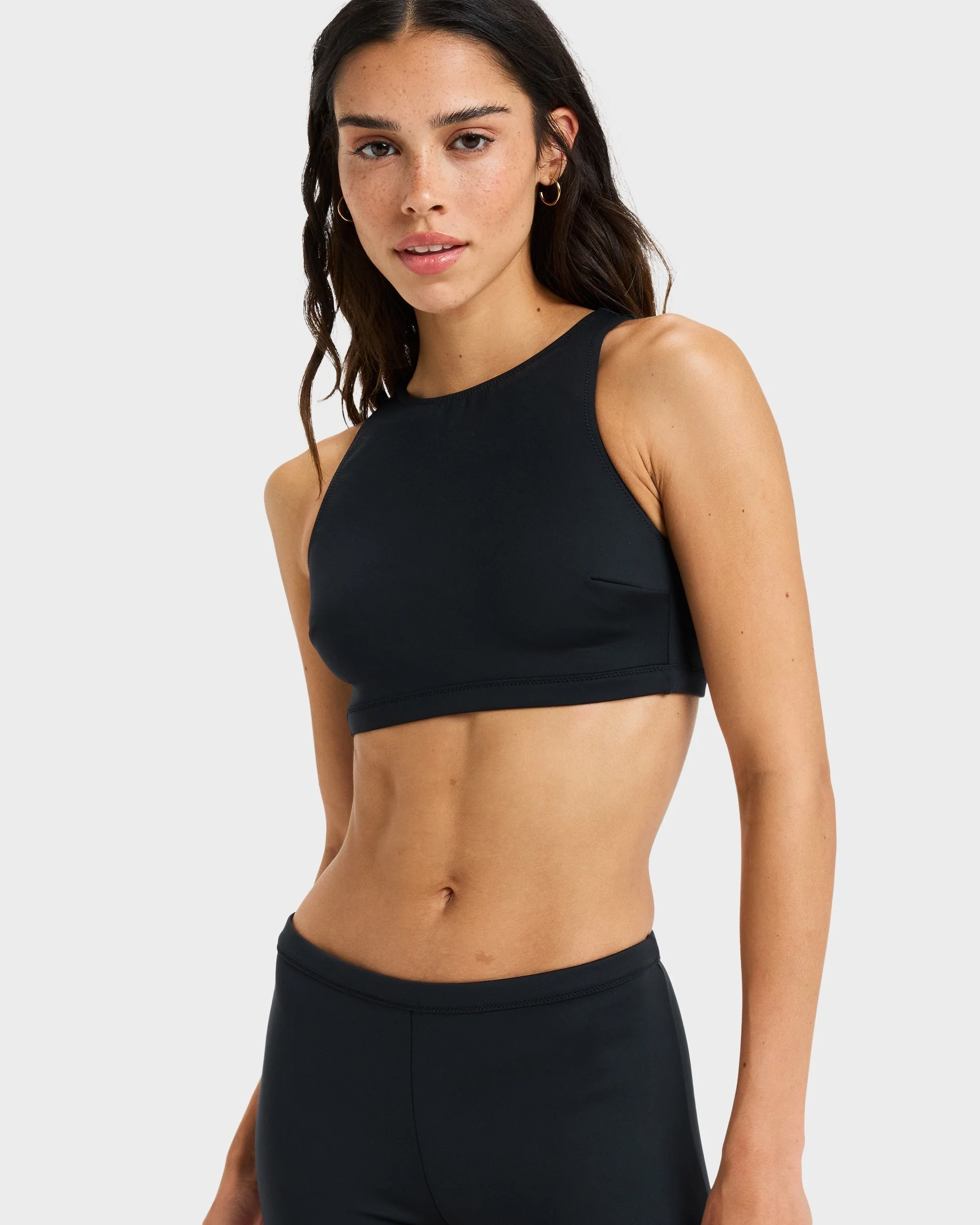 Womens Pro Wave Crop Top Bikini Top - Image 3