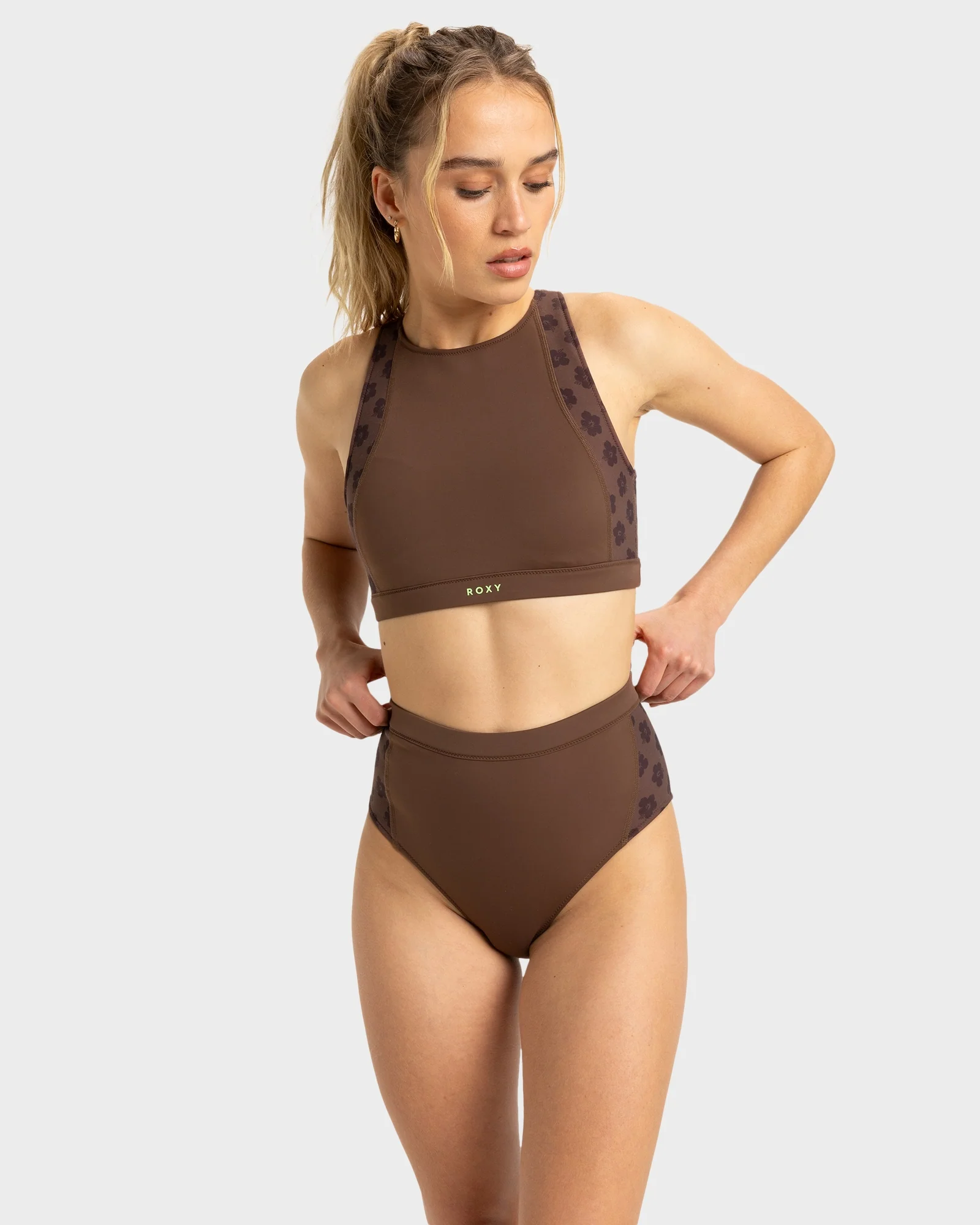 Womens Roxy Pro Wave Highwaist Bikini Bottom - Image 2