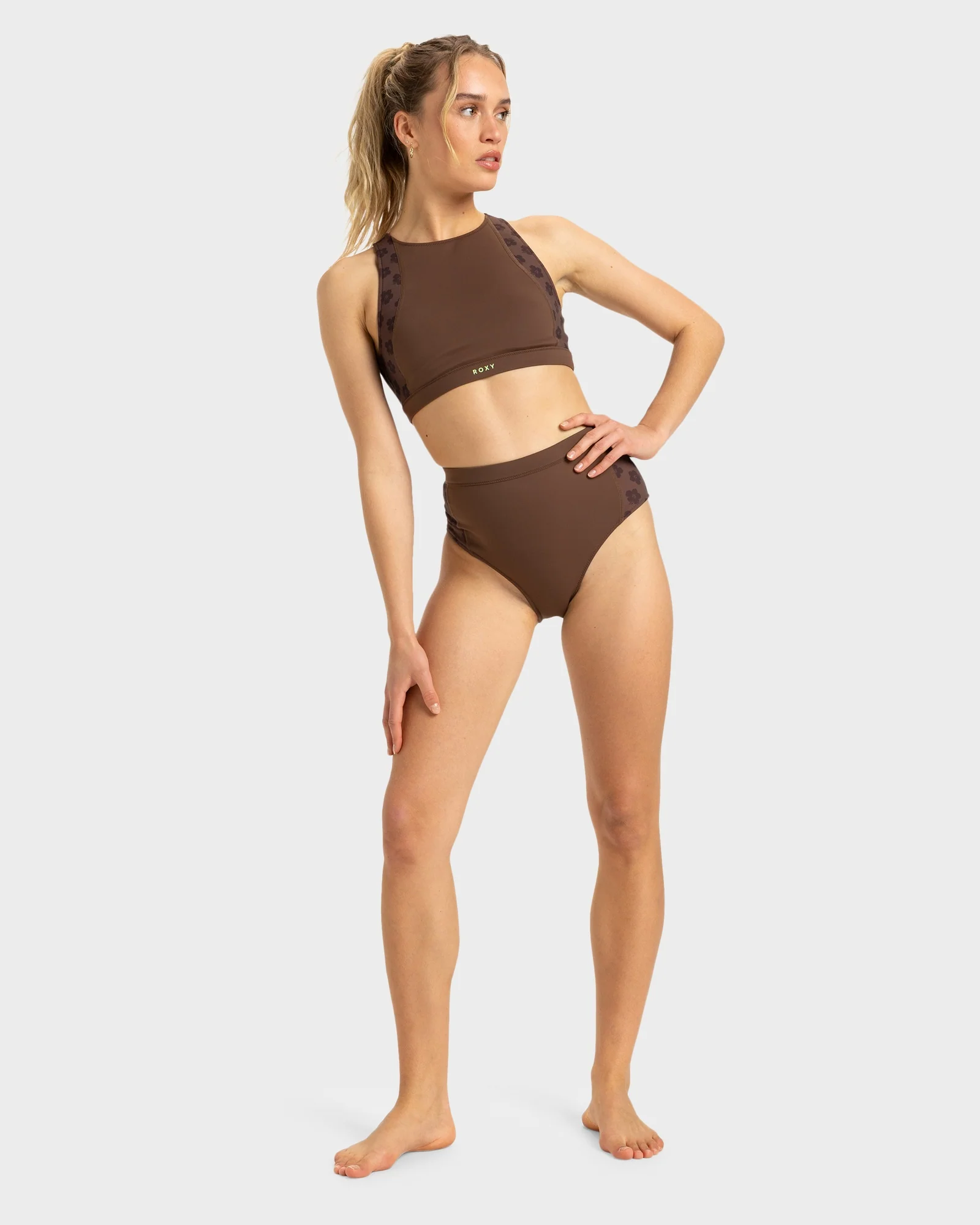 Womens Roxy Pro Wave Highwaist Bikini Bottom - Image 5