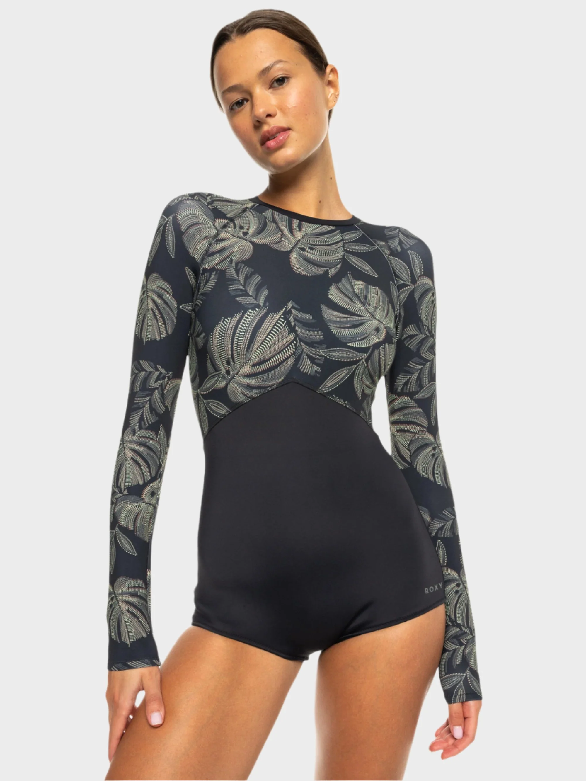 Womens Roxy Pro Wave Long Sleeve One Piece Swimsuit - Image 10