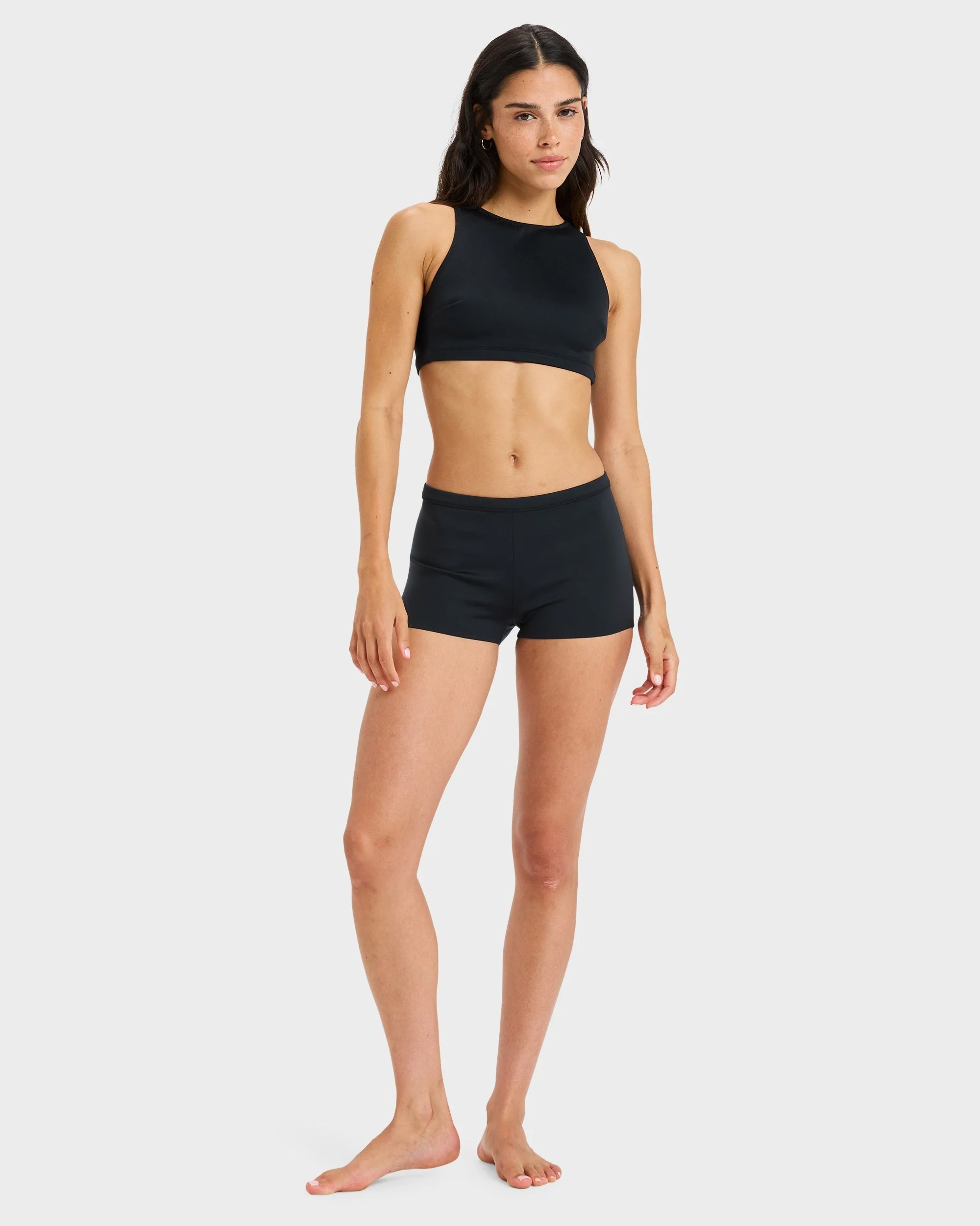 Womens Roxy Pro Wave Boy Leg Bikini Bottom - Image 4