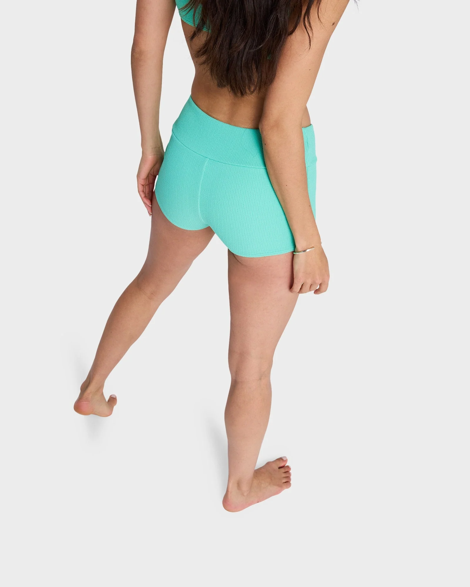 Womens Roxy Sunshine High Rise Boyleg Bikini Bottom - Image 2