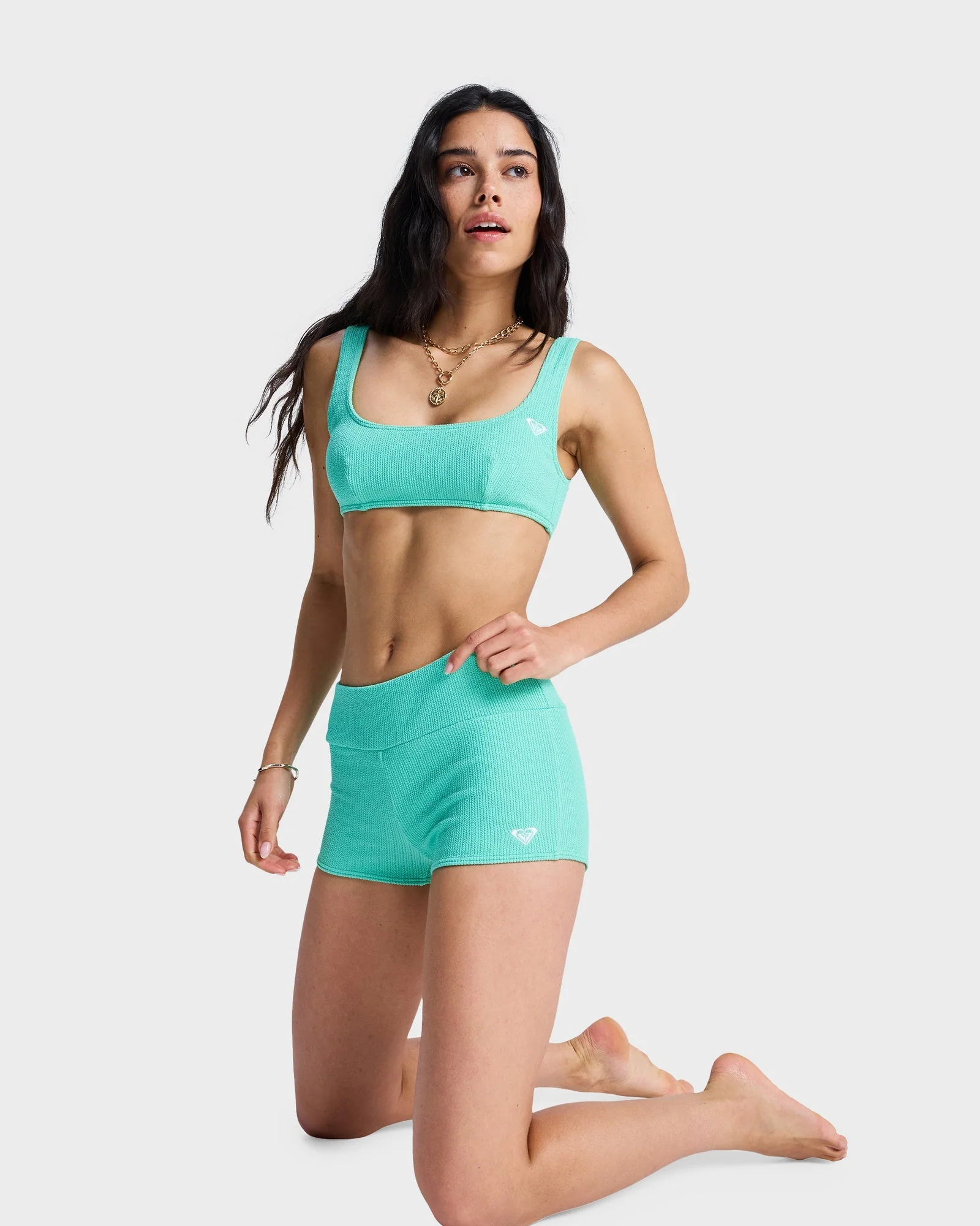 Womens Roxy Sunshine High Rise Boyleg Bikini Bottom - Image 5