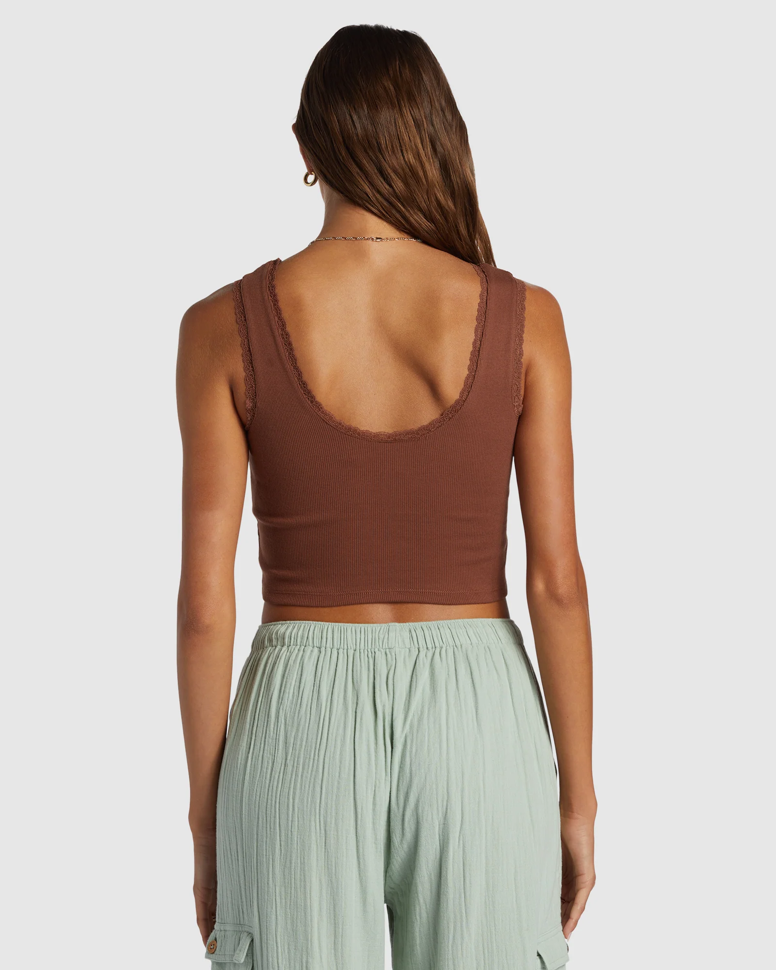 Womens Roxy Vintage Cropped Vest Top - Image 3