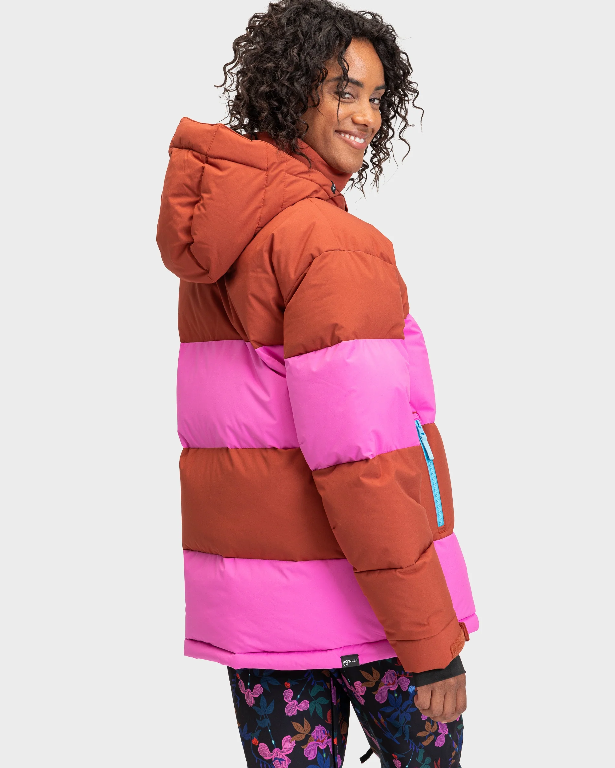 Womens Roxy X Rowley Block Puffer Snow Jacket - Image 10