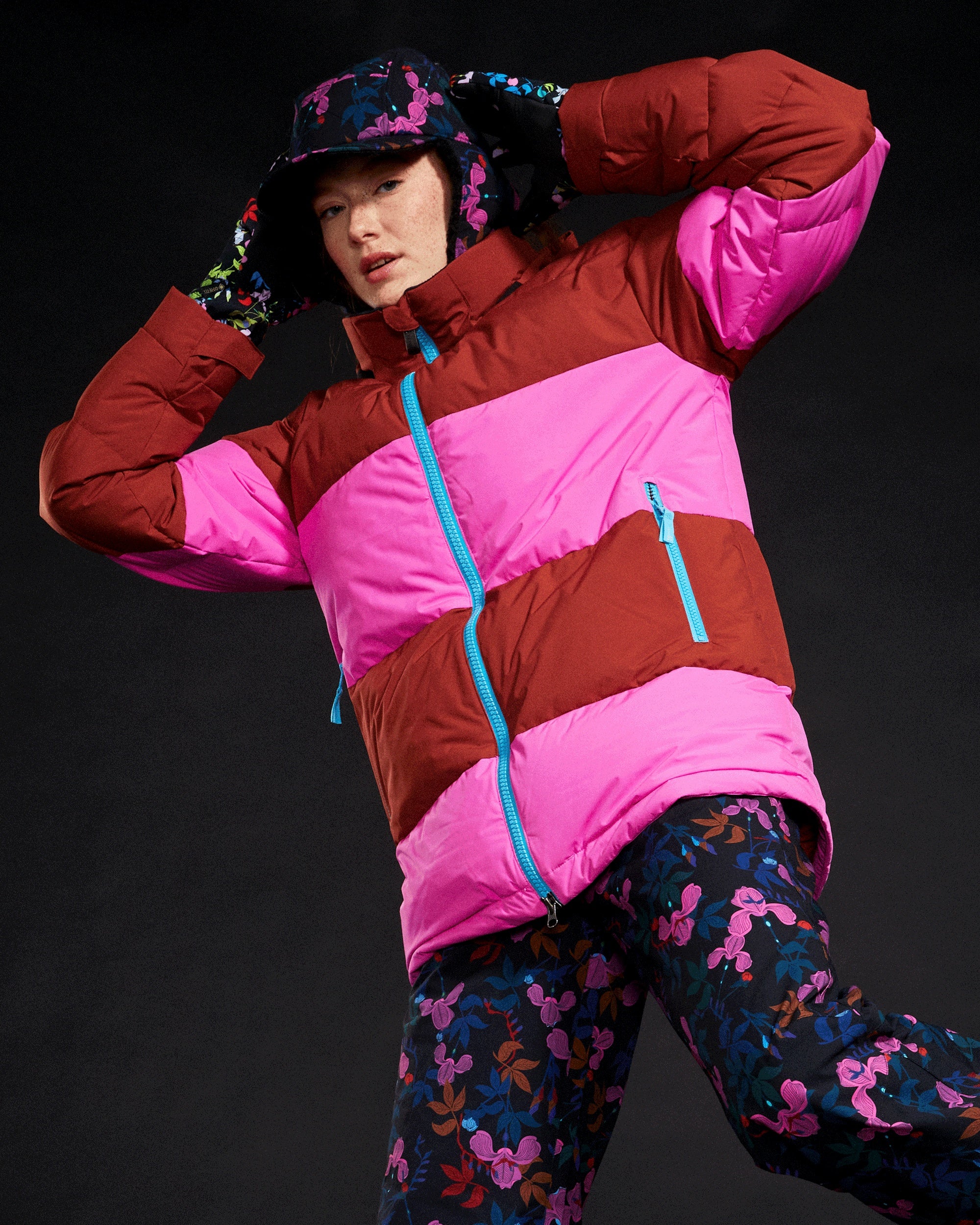 Womens Roxy X Rowley Block Puffer Snow Jacket - Image 11