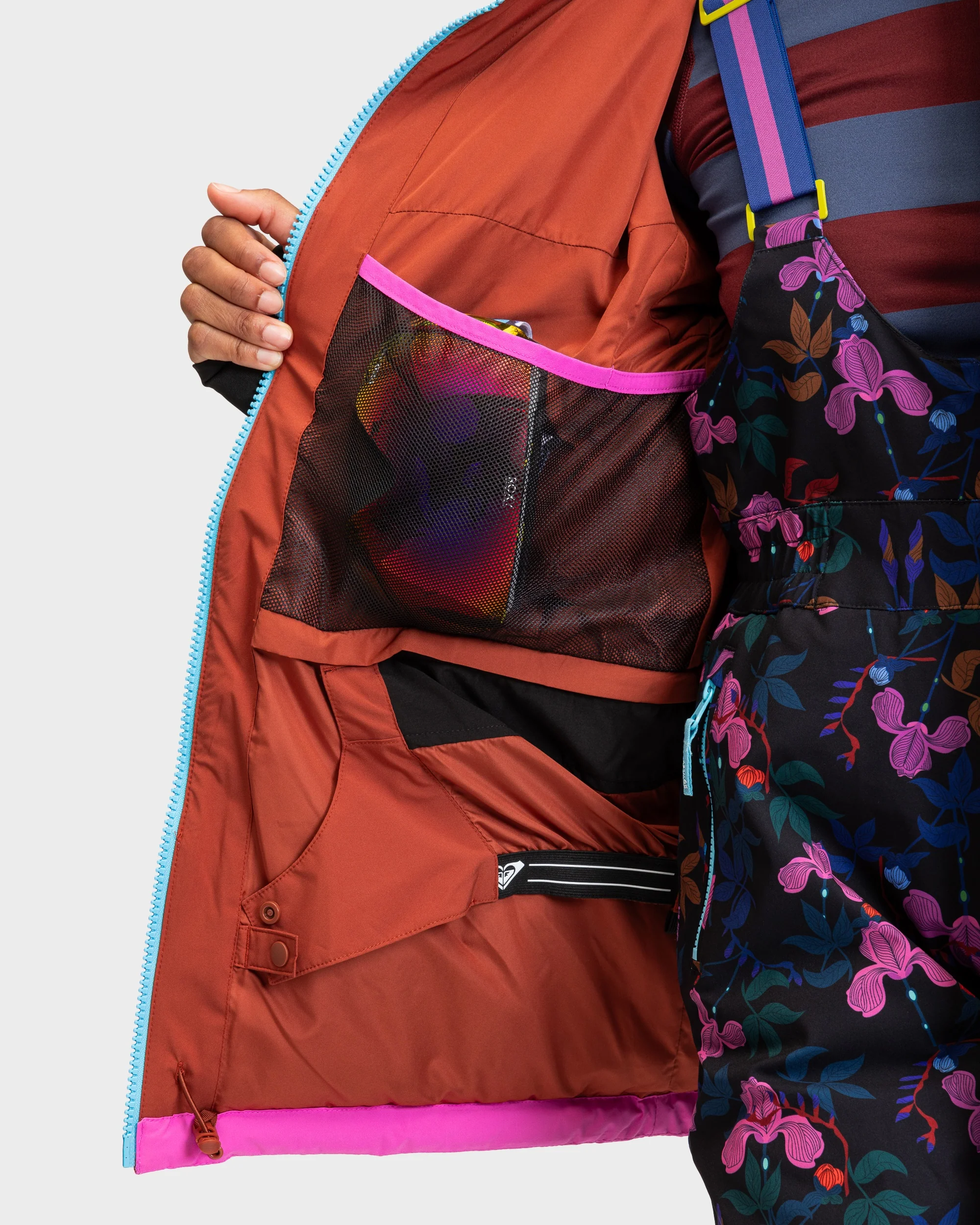 Womens Roxy X Rowley Block Puffer Snow Jacket - Image 4