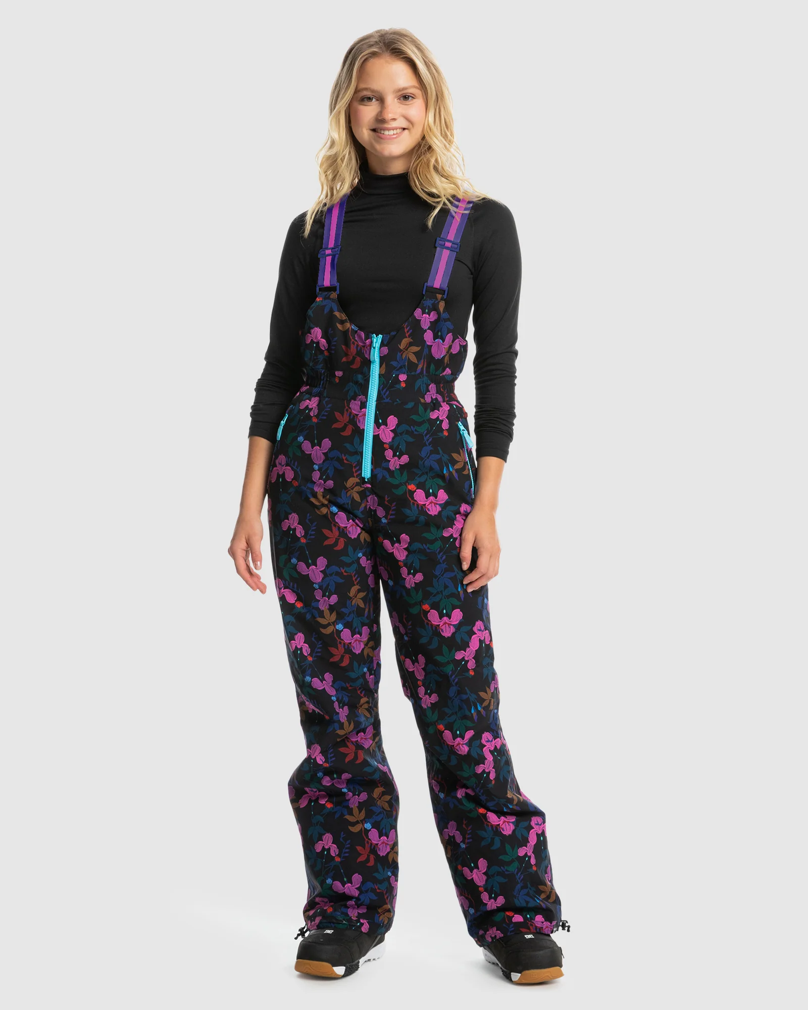 Womens Roxy X Rowley Insulated Bib Snow Pants - Image 4