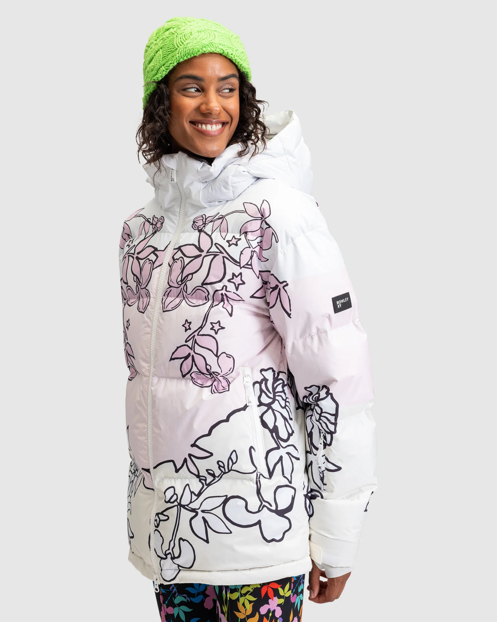 Womens Roxy X Rowley Puffer Snow Jacket - Image 2