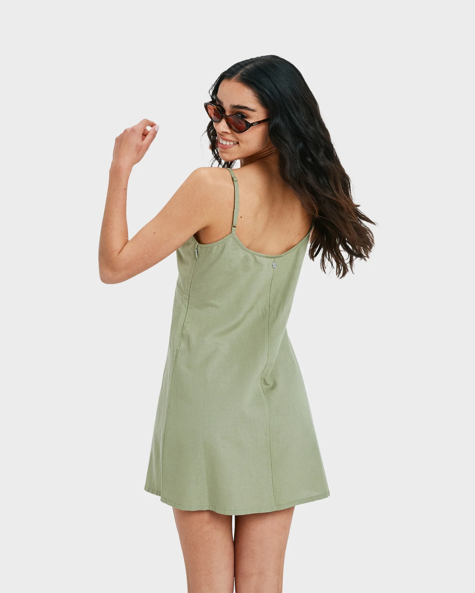 Womens Santorini Slip Mini Dress - Image 3