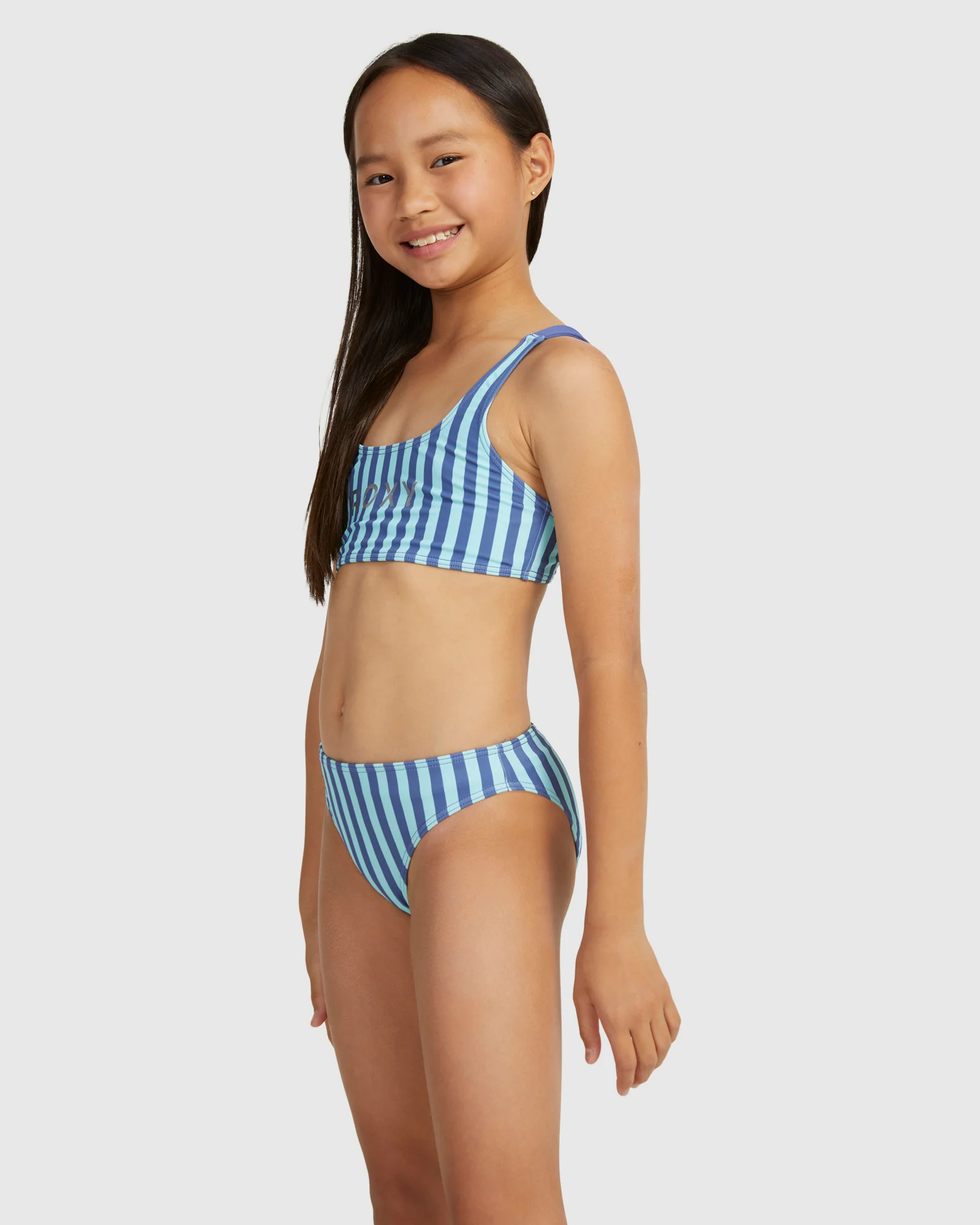 Girls 8-16 Serenity Stripe Bralette Set Bikini - Image 2