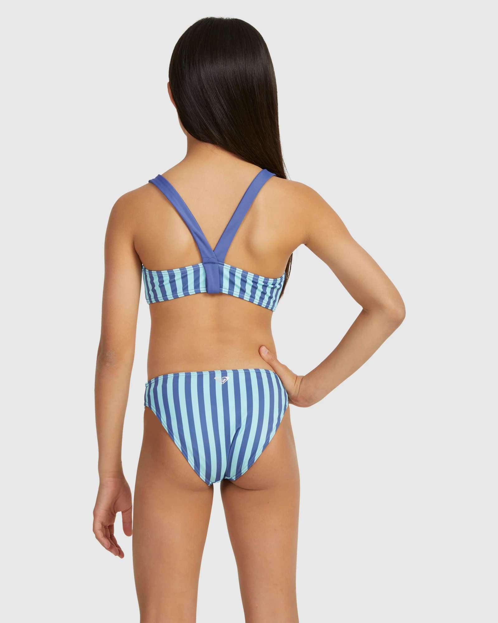 Girls 8-16 Serenity Stripe Bralette Set Bikini - Image 3