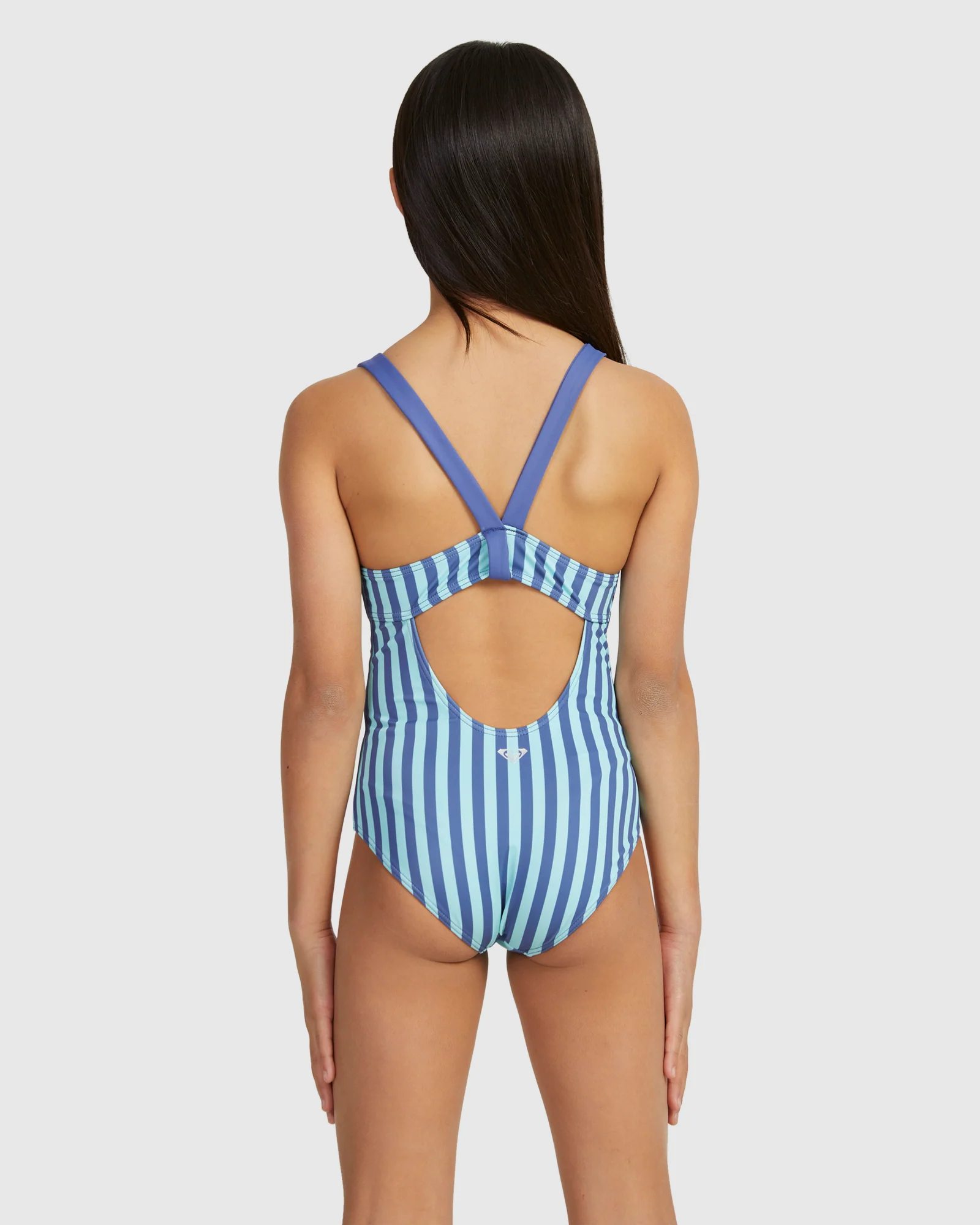 Girls 6-16 Serenity Stripe One Piece One Piece Swim - Image 3