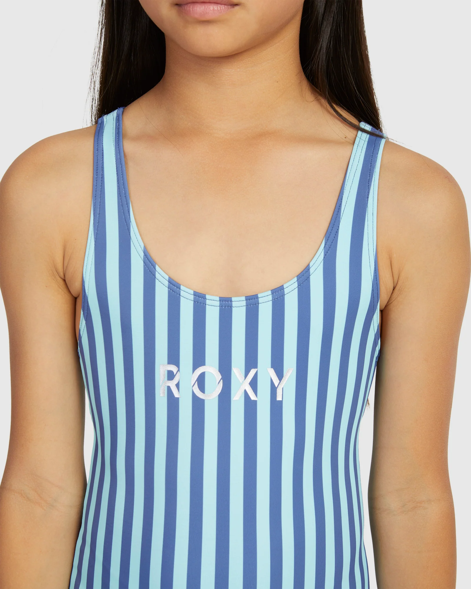 Girls 6-16 Serenity Stripe One Piece One Piece Swim - Image 4