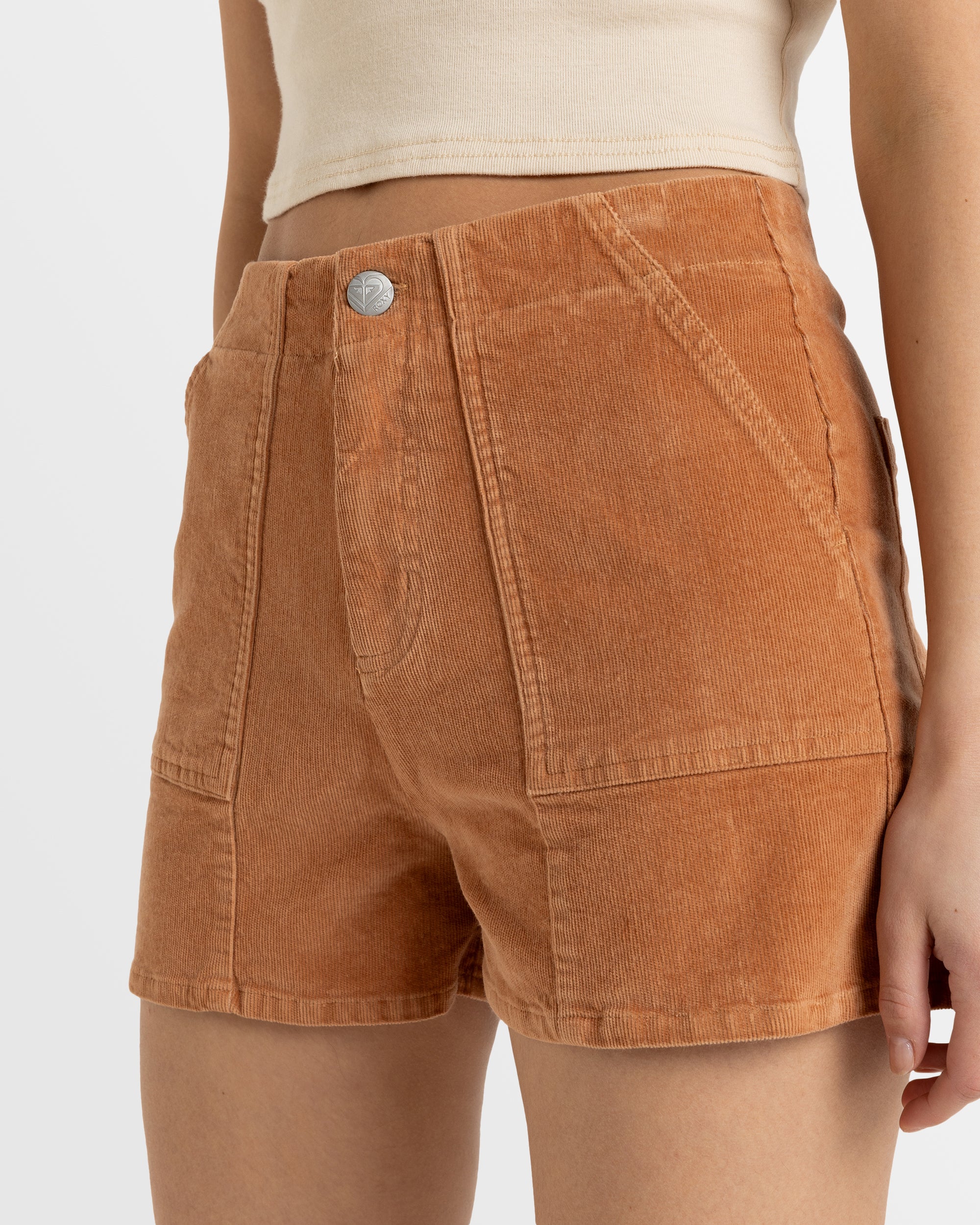 Womens Sessions Corduroy Shorts - Image 4