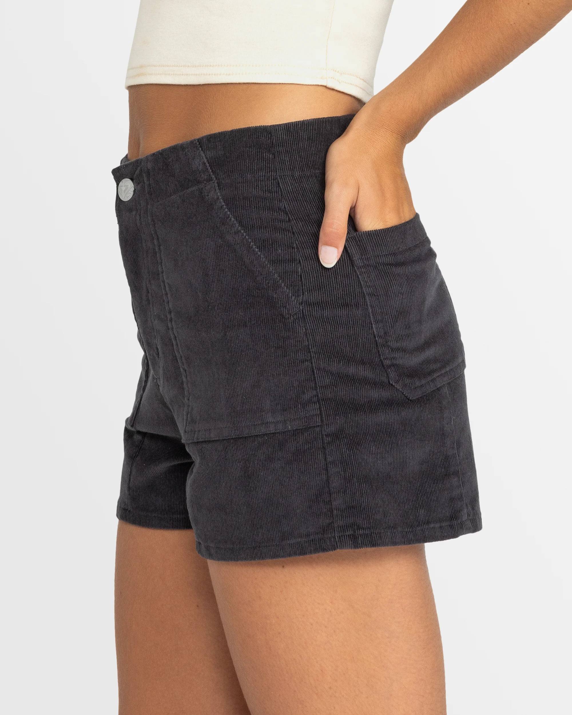 Womens Sessions Corduroy Shorts - Image 2