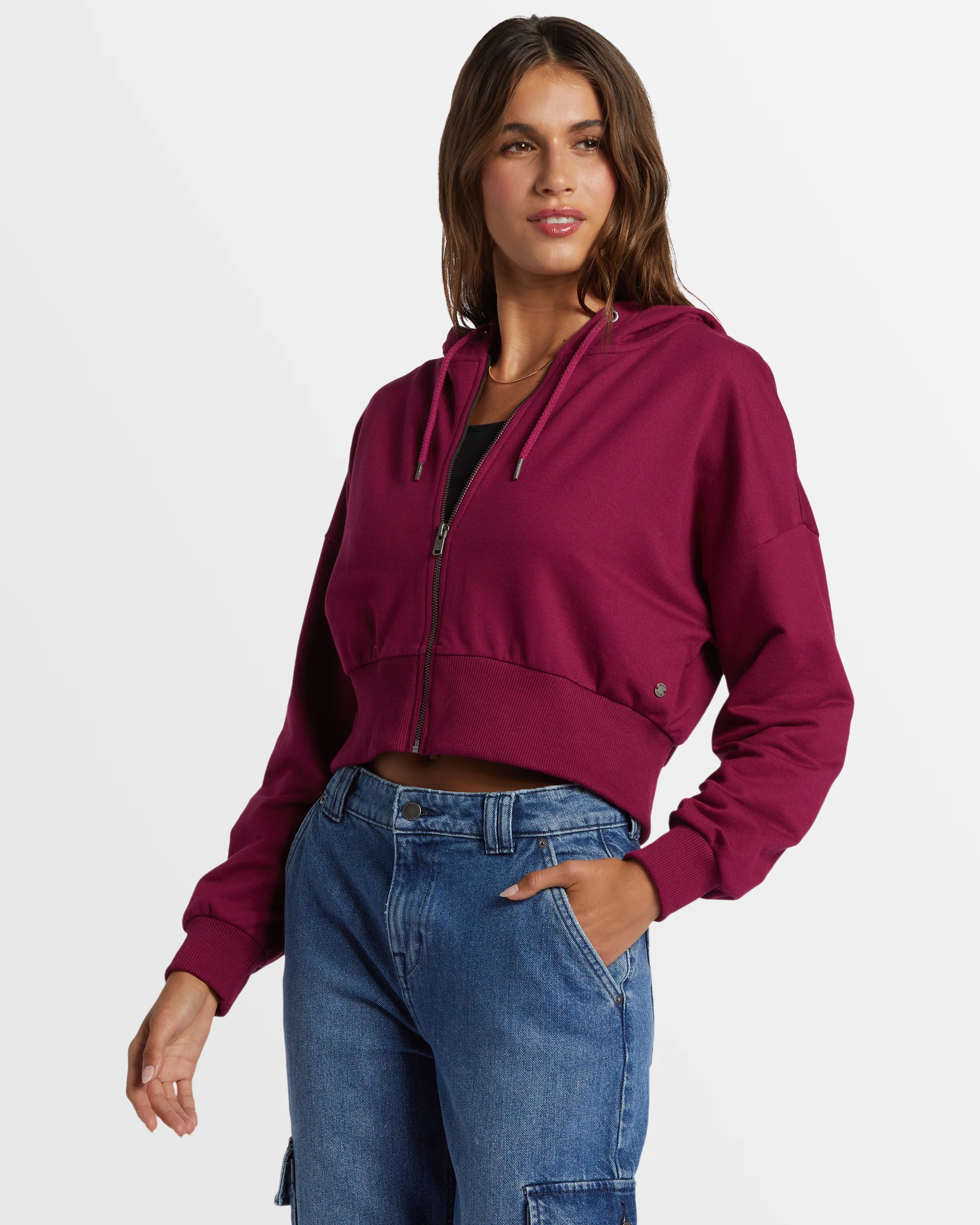 Womens Shorebreak Zip Hoodie Sweatshirt - Image 2