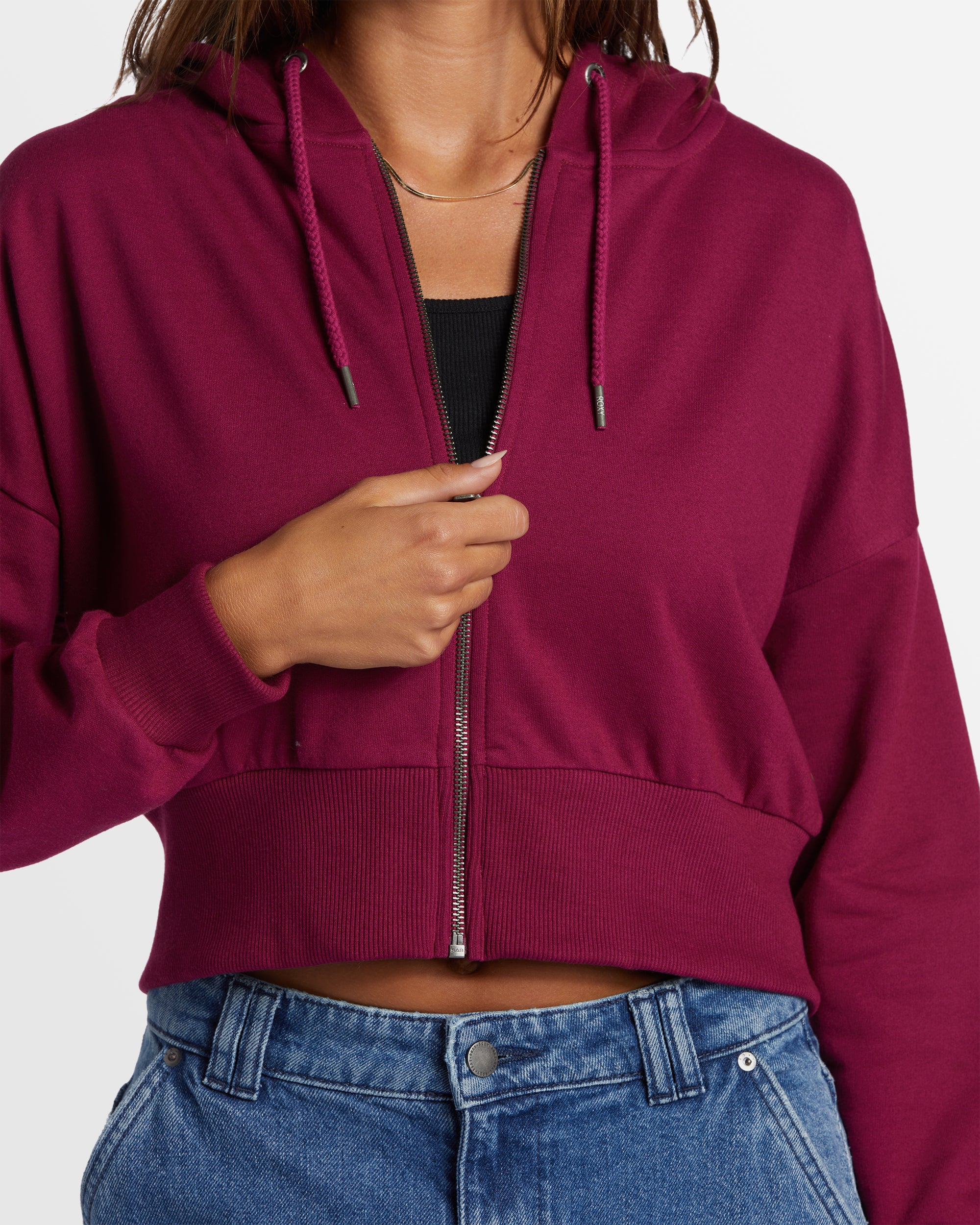 Womens Shorebreak Zip Hoodie Sweatshirt - Image 4