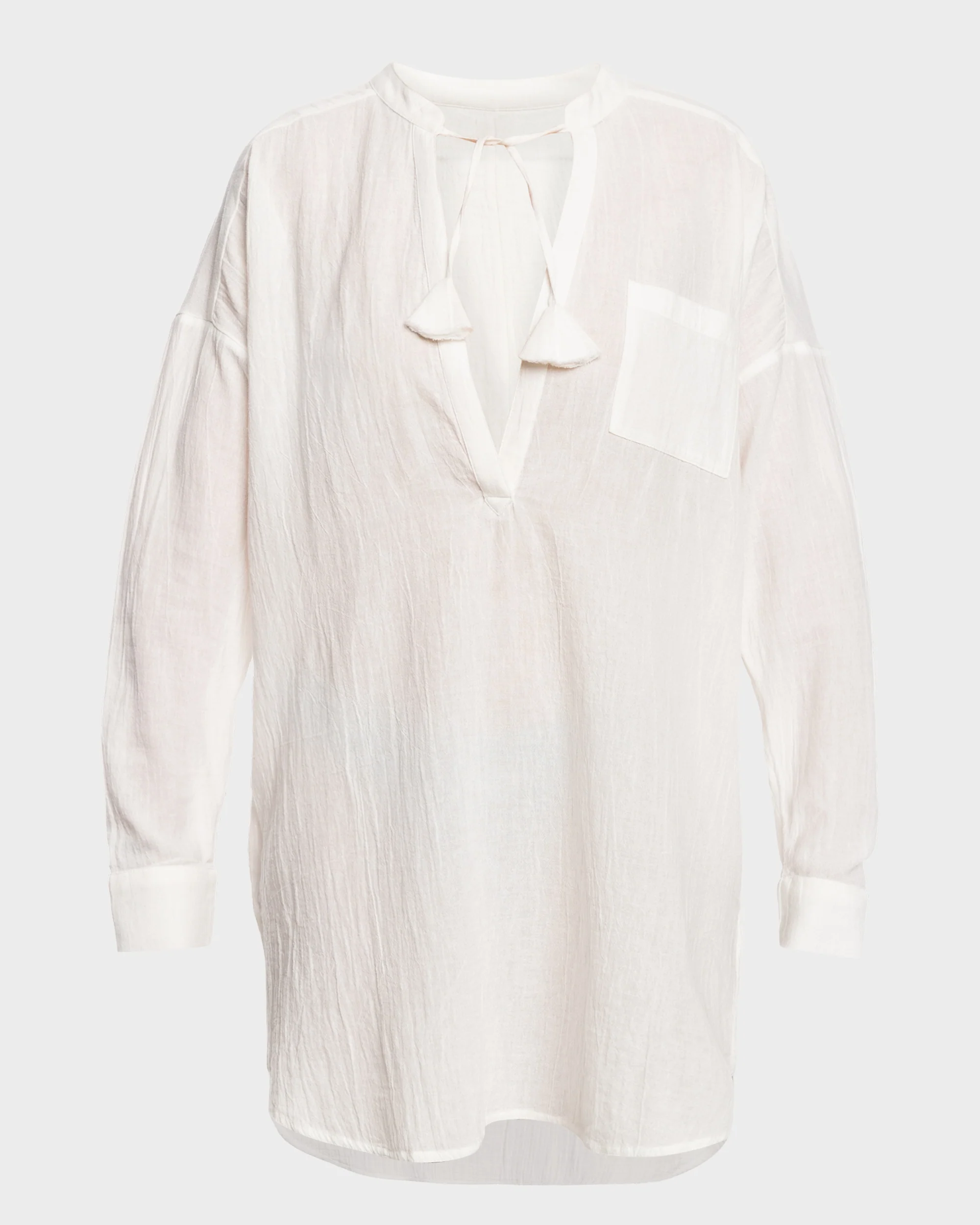 Womens Shoreline Lights Long Sleeve Shirt Dress - Image 5
