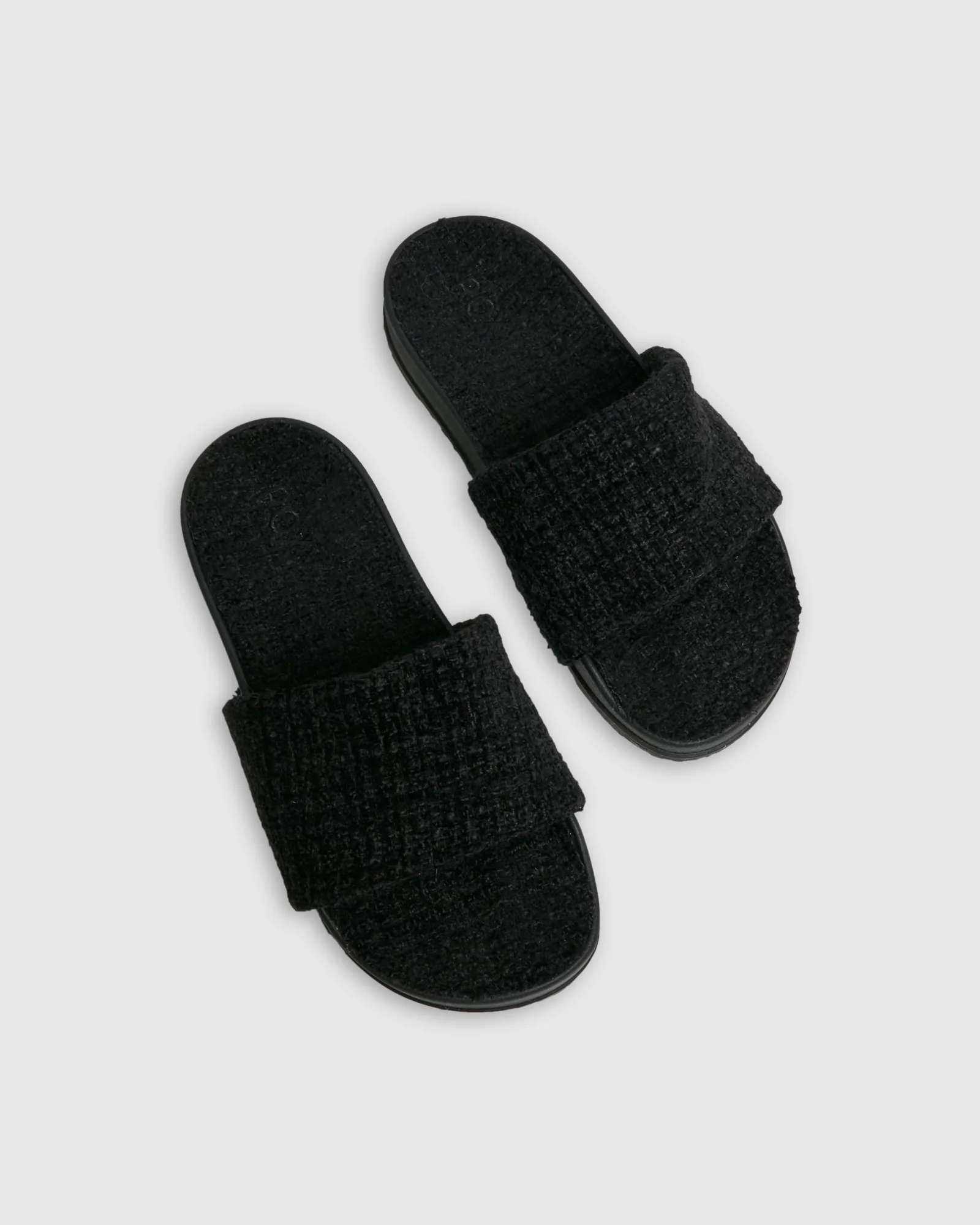 Womens Slippy Boucle Sandals - Image 2