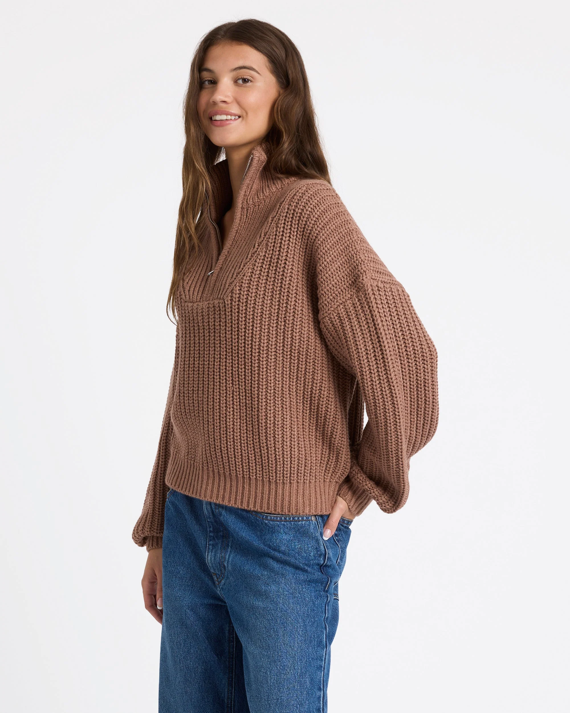 Womens So Cozy Half Zip Jumper - Image 3