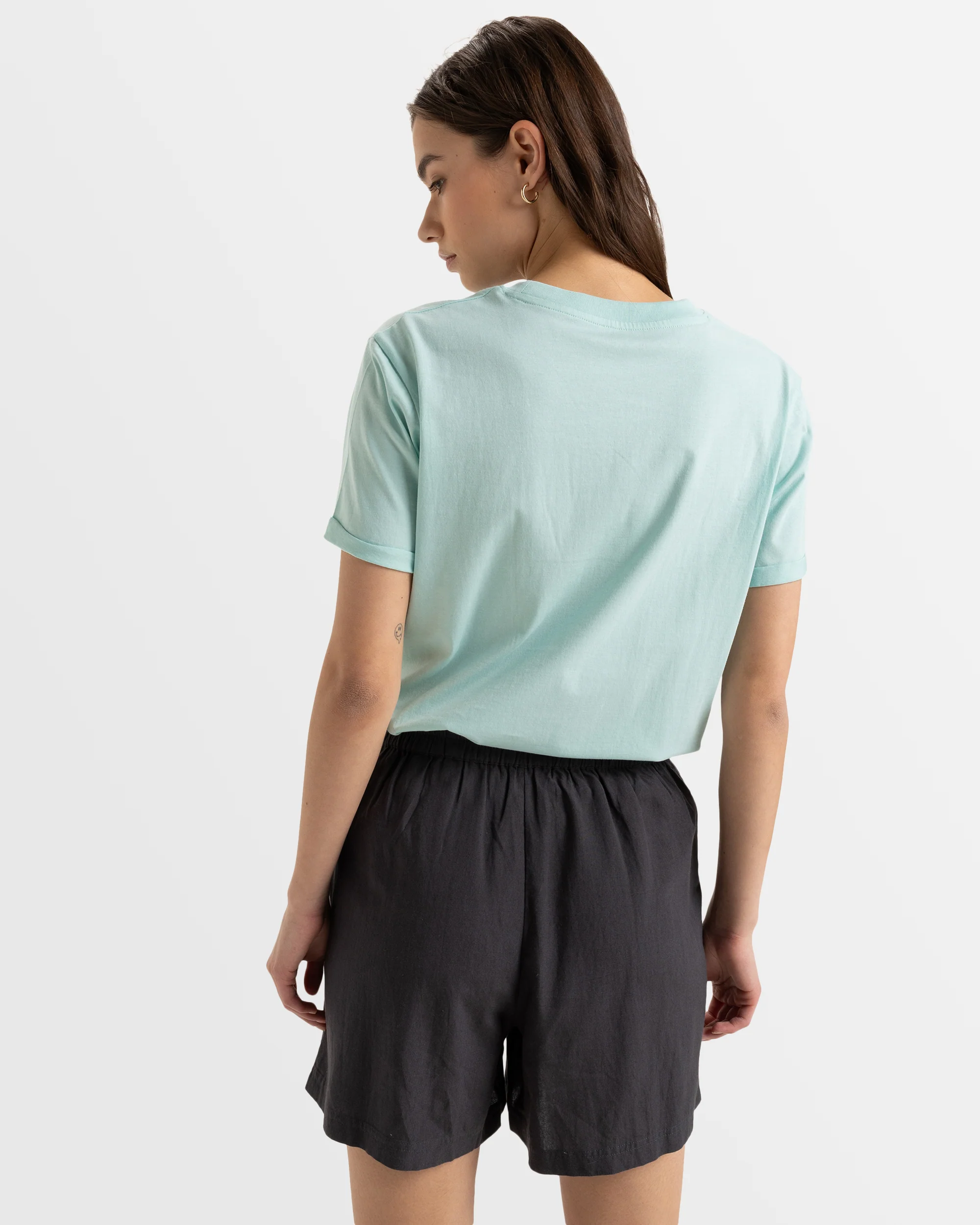 Womens Sol Vibes Elastic Waist Shorts - Image 3
