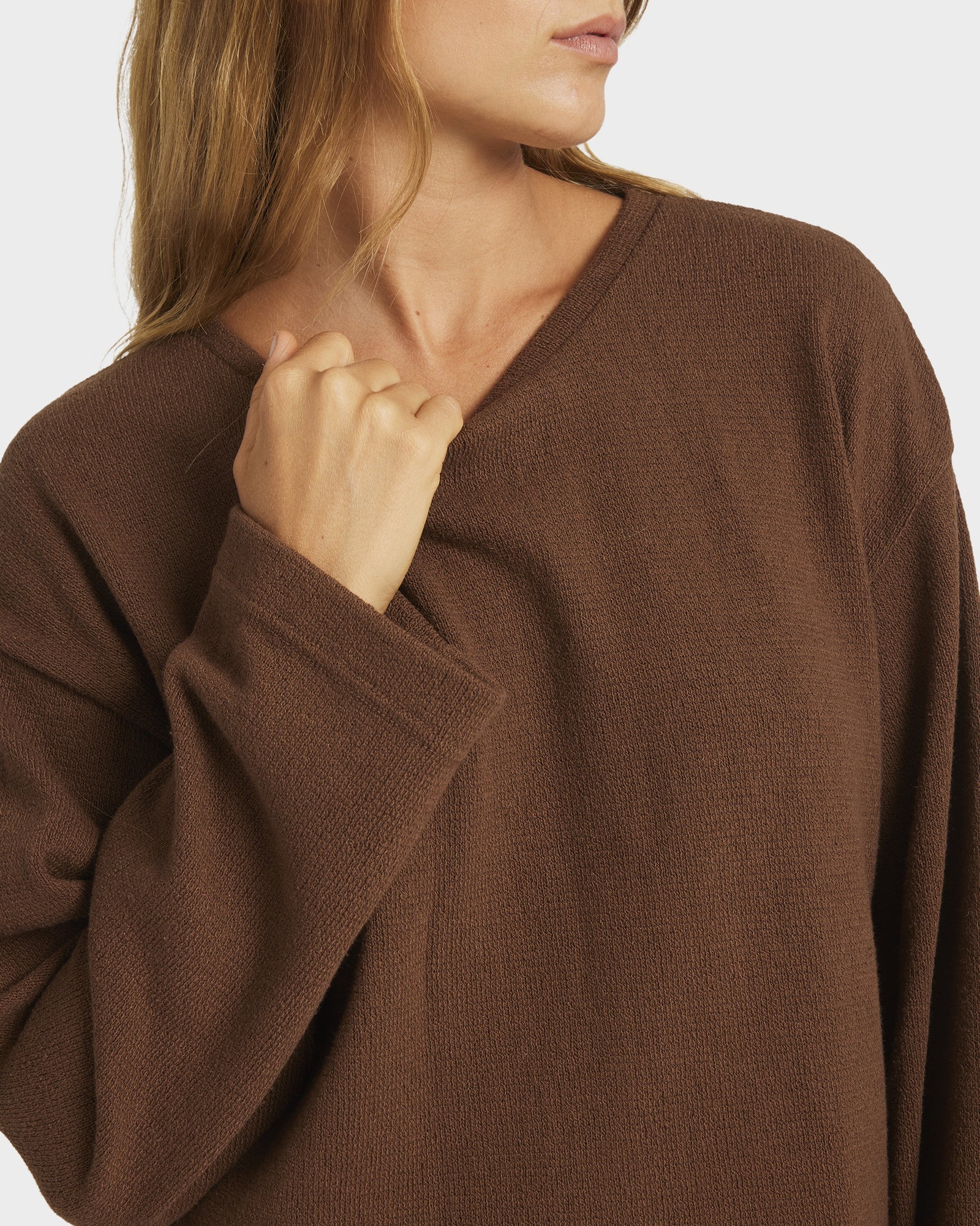 Womens Stay Cozy Long Sleeve Sweatshirt - Image 4