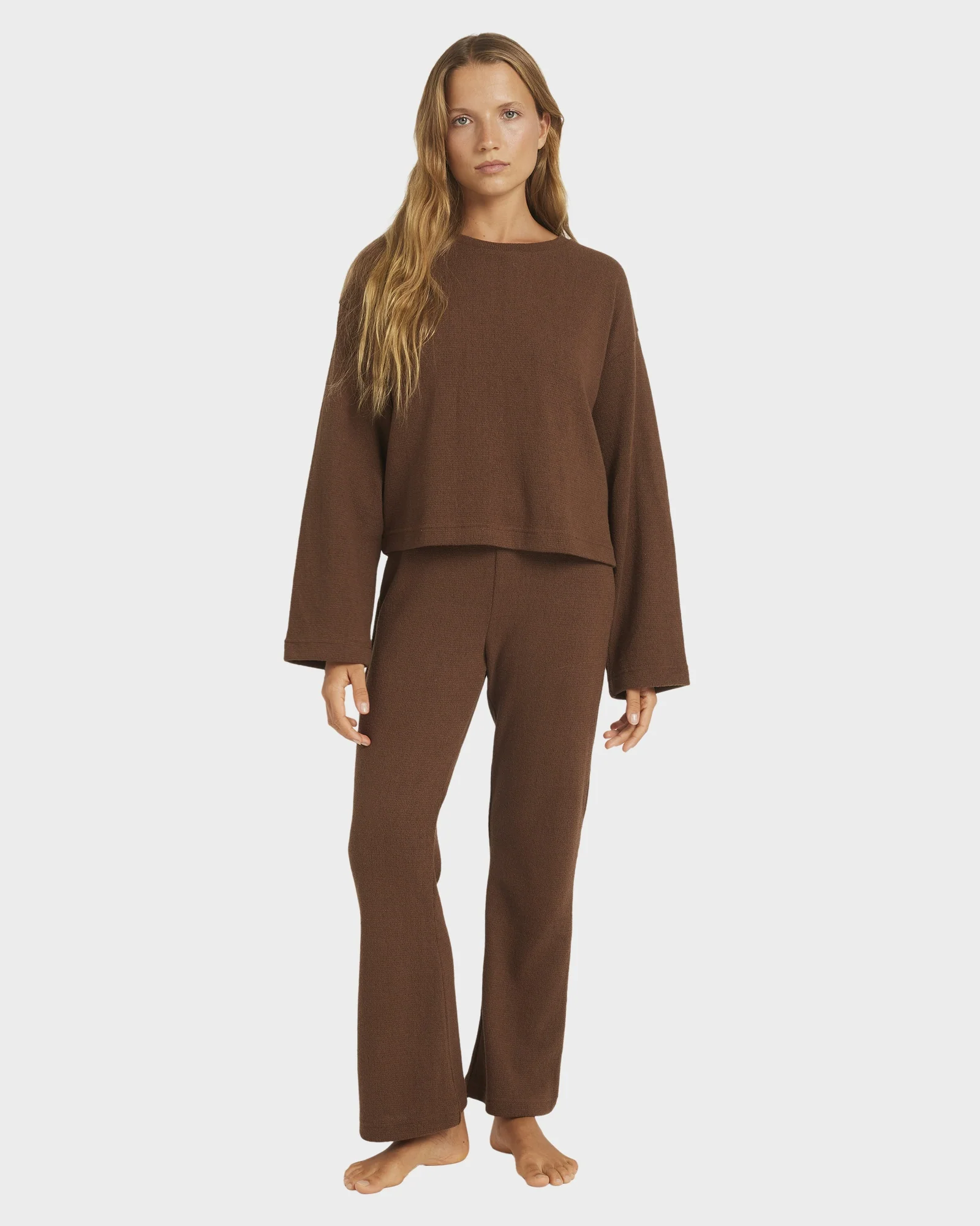 Womens Stay Cozy Long Sleeve Sweatshirt - Image 5